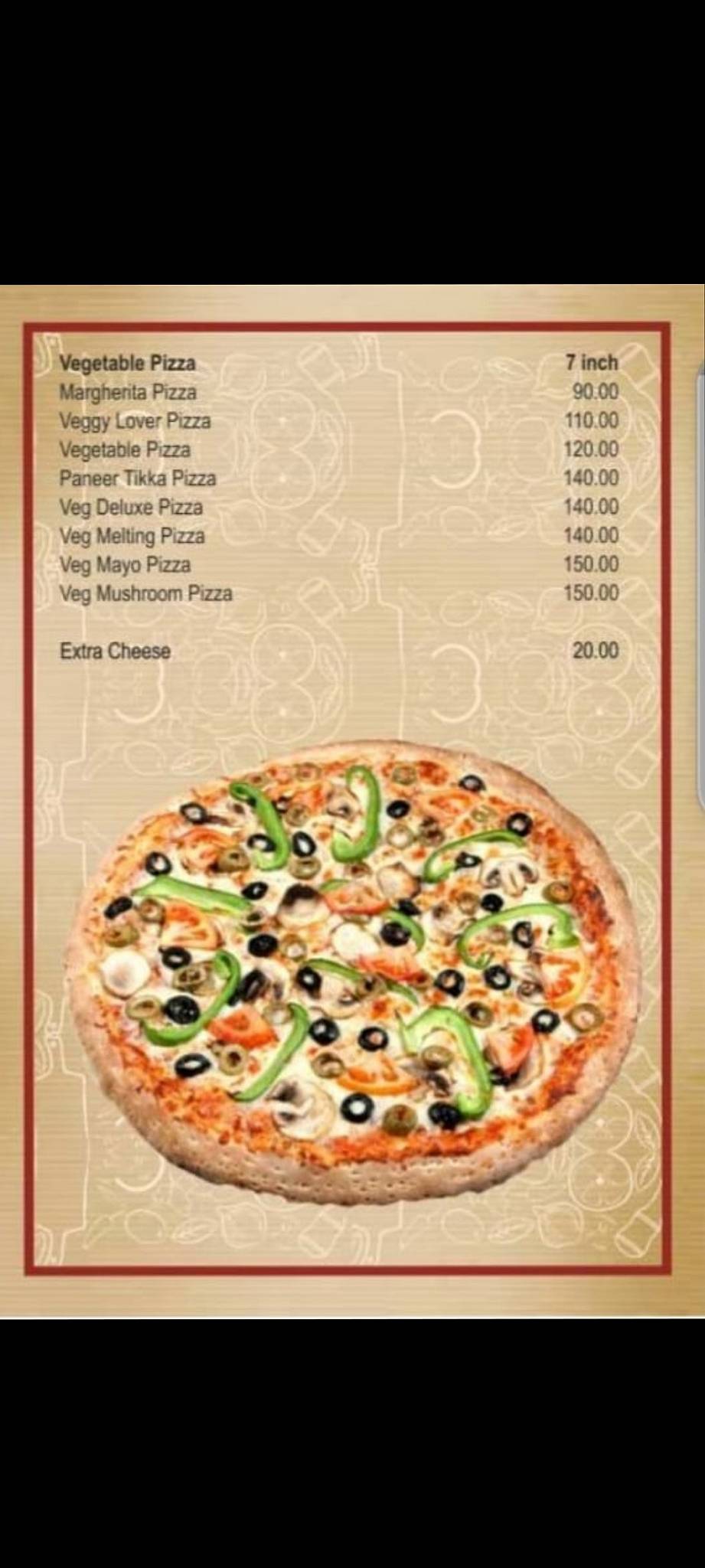 Paramount Restaurant menu