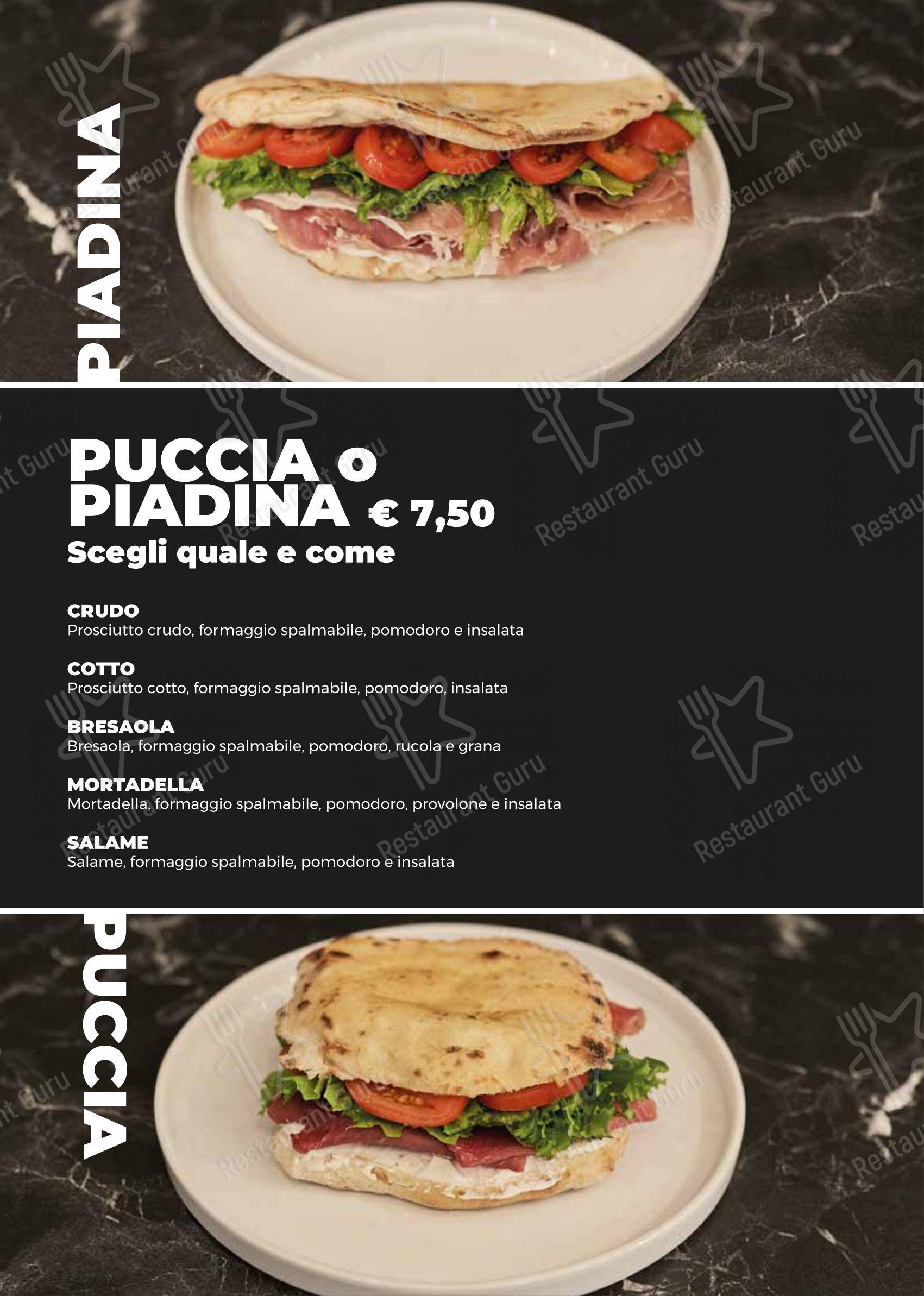 Menu per My Day in Bari