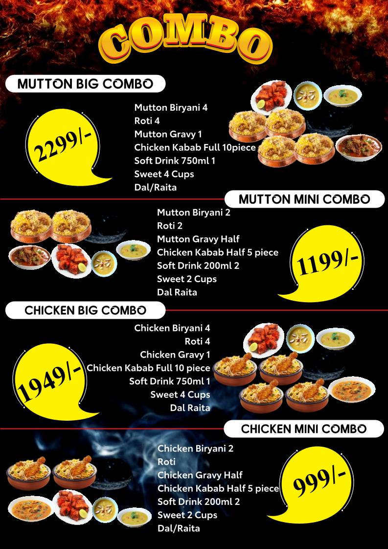 Ajwa Family Restaurant menu