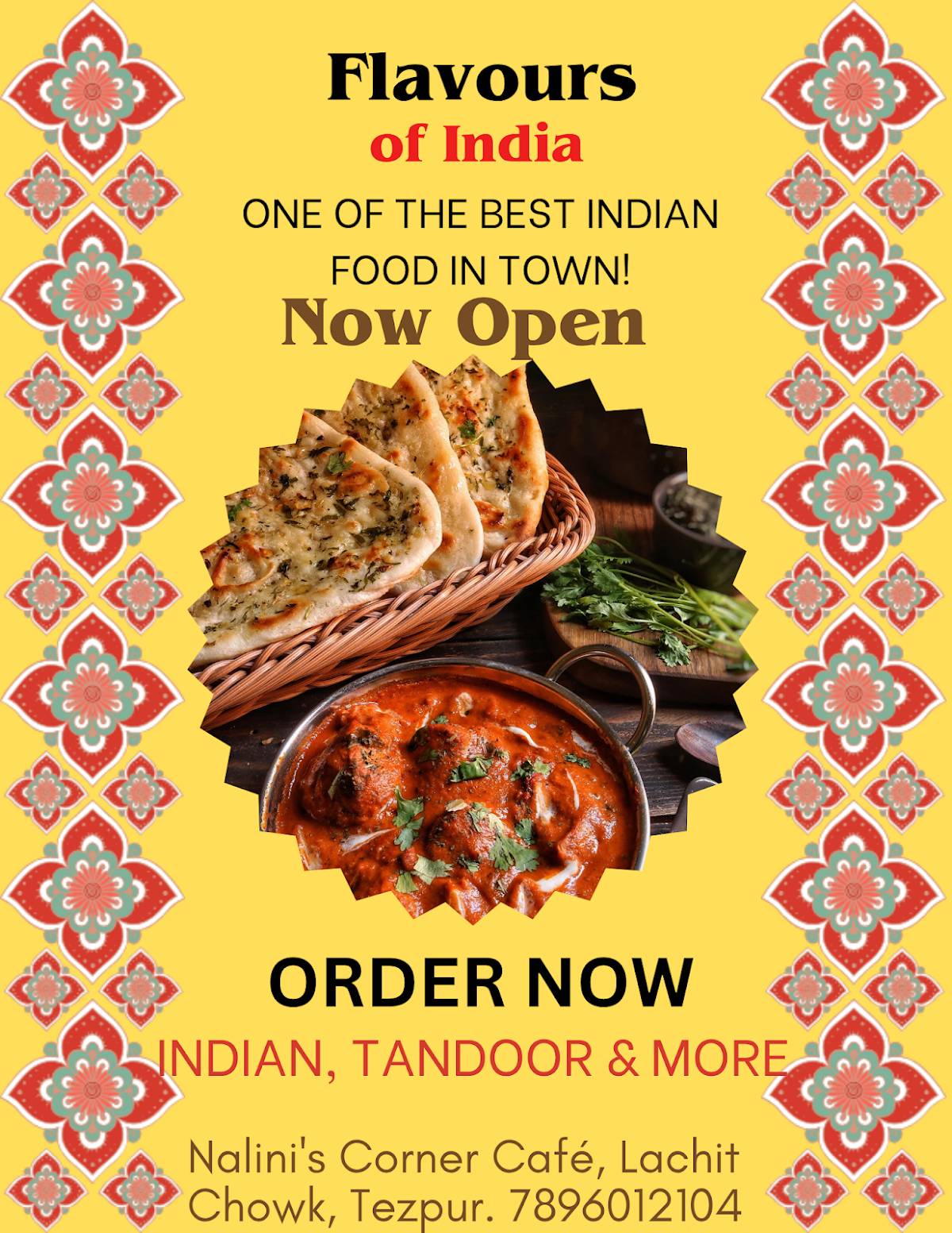 Nalini's Corner Café menu