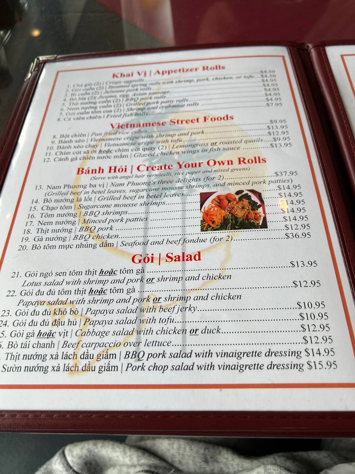 Menu at Nam Phuong Buford Highway restaurant, Atlanta, Buford Hwy NE