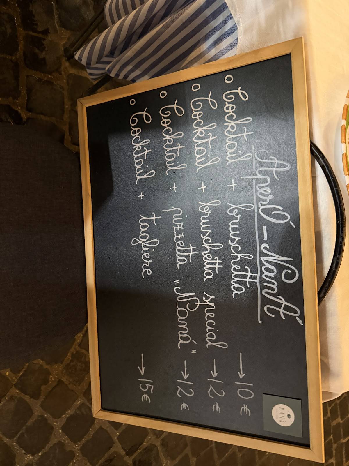 Menu di Nanà Vini e Cucina 