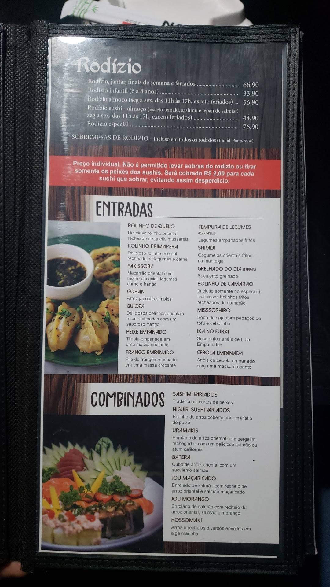 Naoko Restaurante e Temakeria cardápio