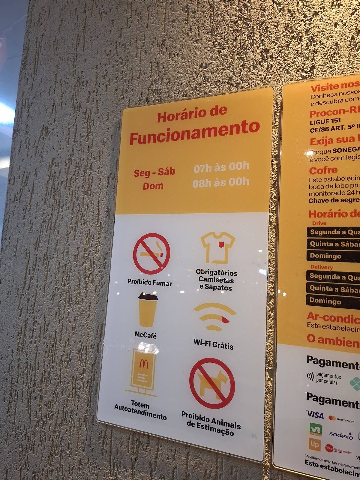 McDonald's cardápio