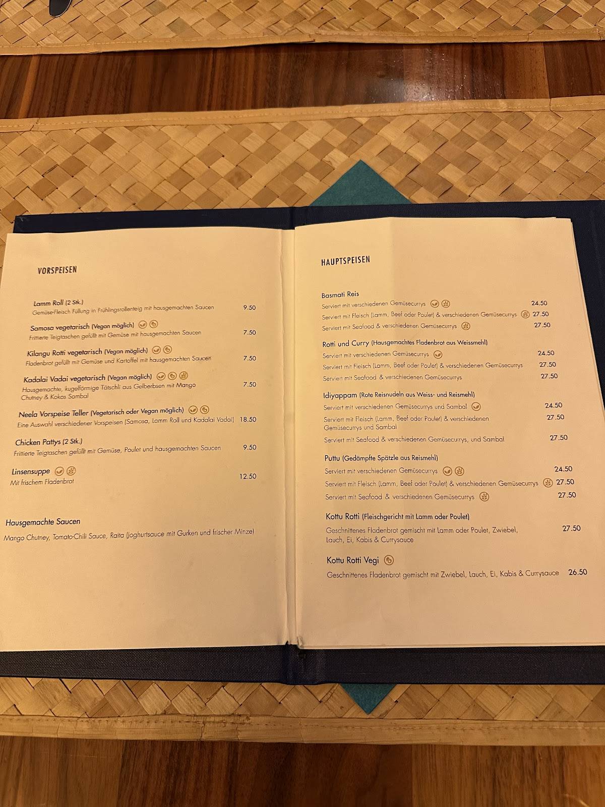 Menu di Neela 