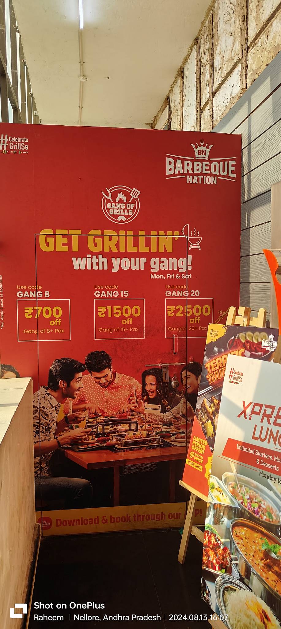 Barbeque Nation - Nellore - NVR Central menu