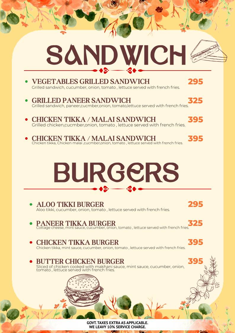 Symposium World Cuisine menu