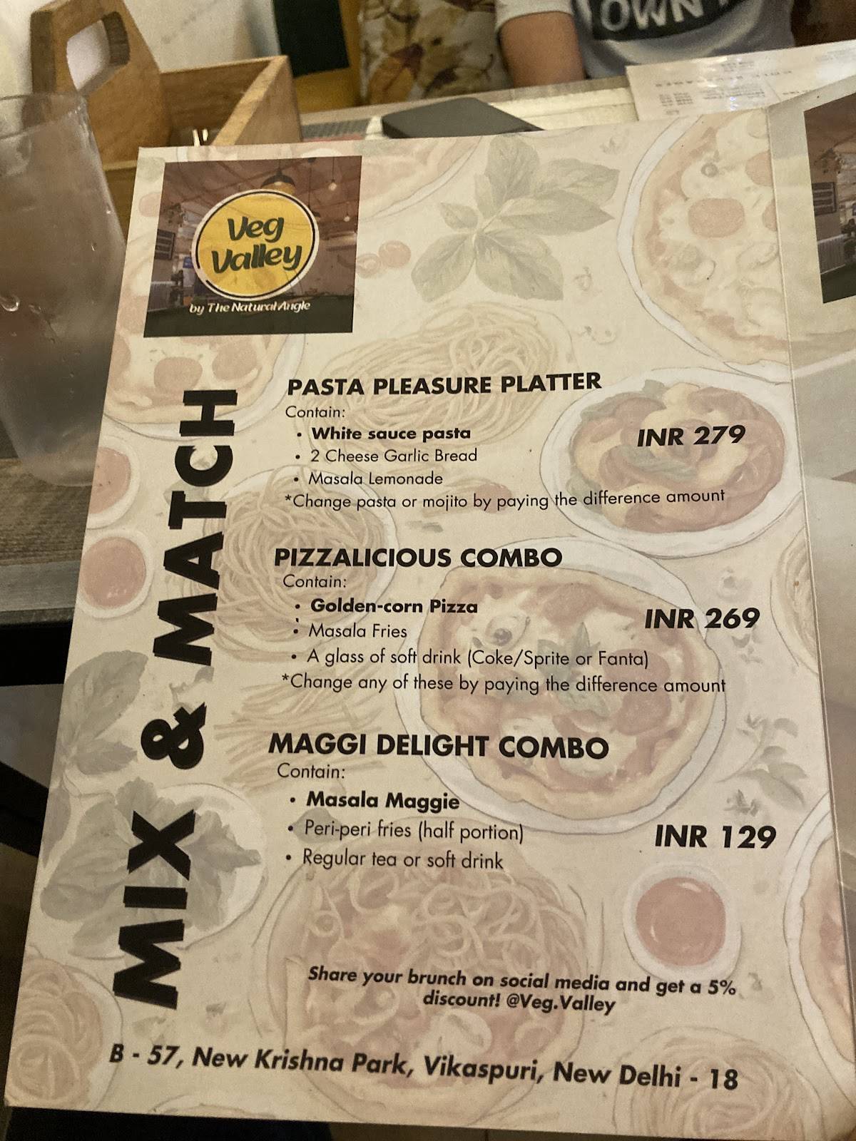 Veg Valley by The Natural Angle menu