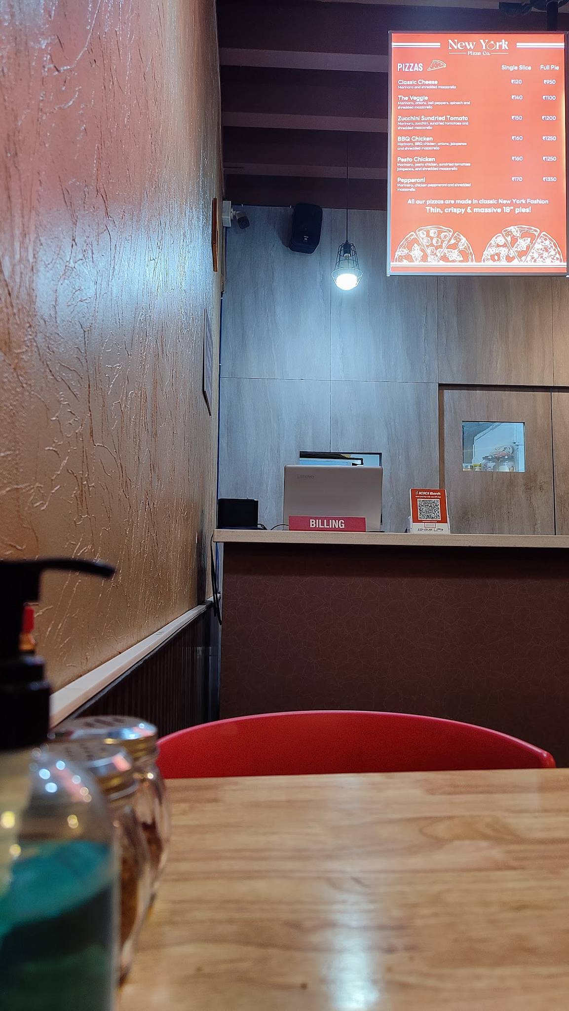 New York Pizza Co. menu