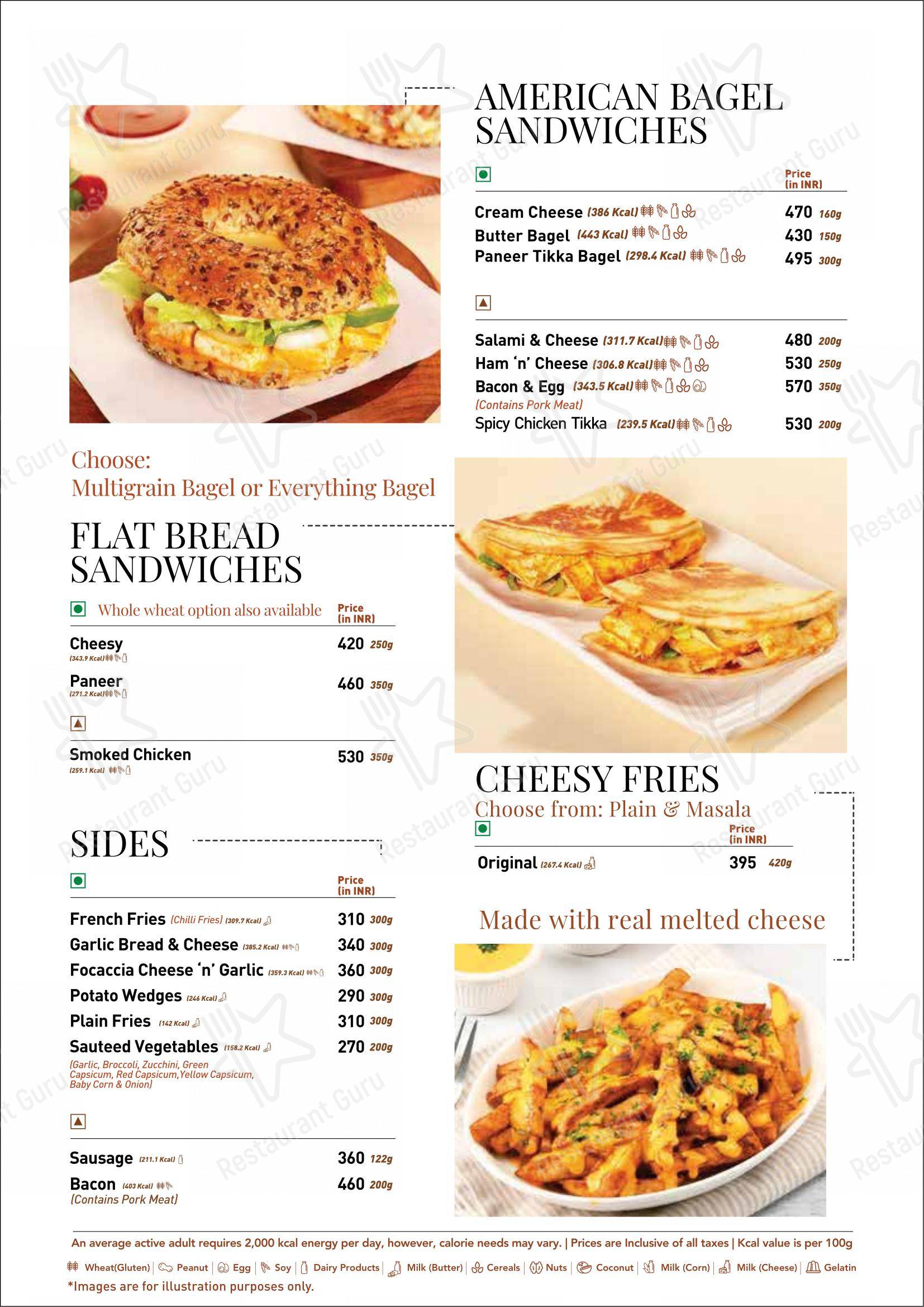 Nik Bakers Sun View - Menu