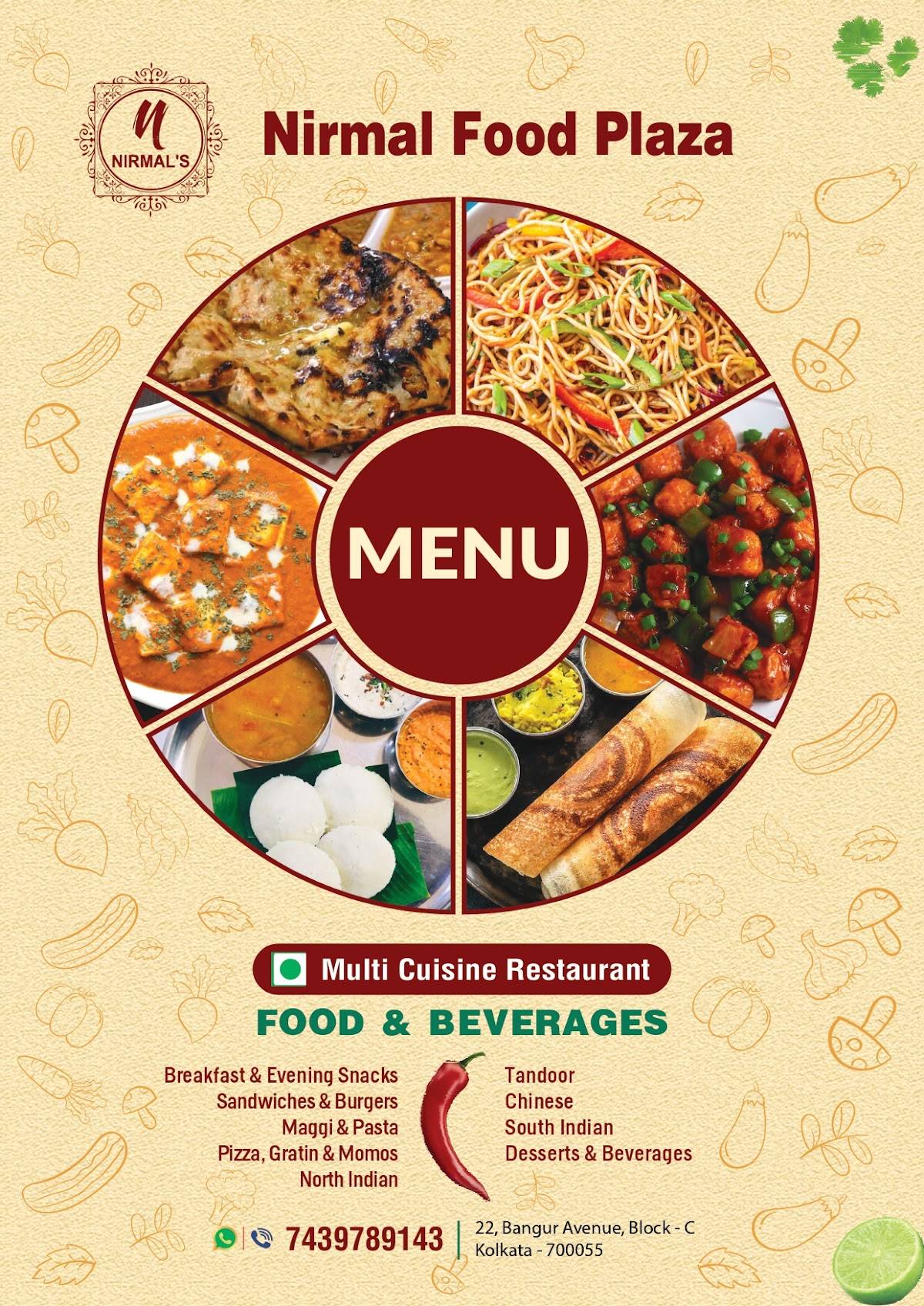Nirmal Food Plaza menu
