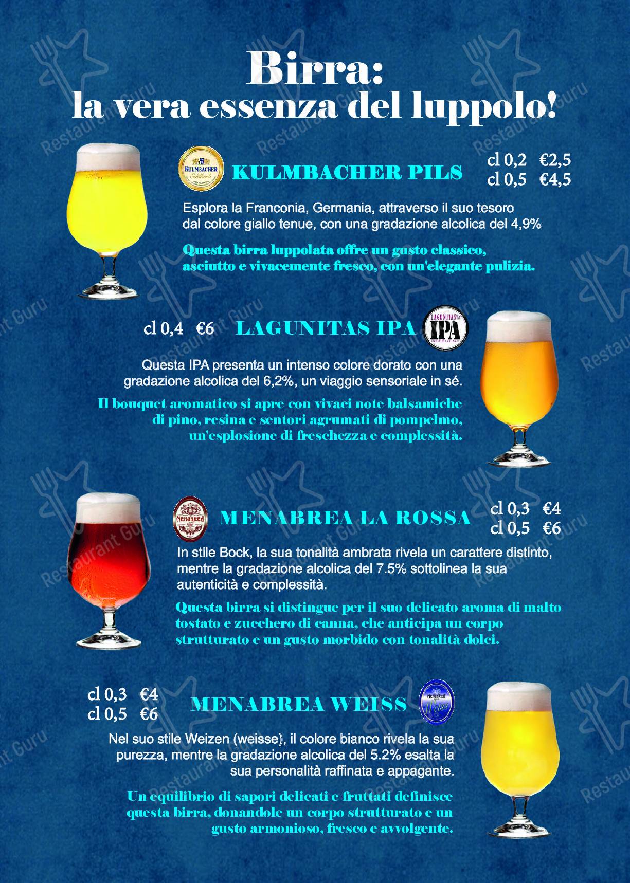 Menu di Noa Noa Cafe' Di Martinelli Fabiola - piatti e bevande