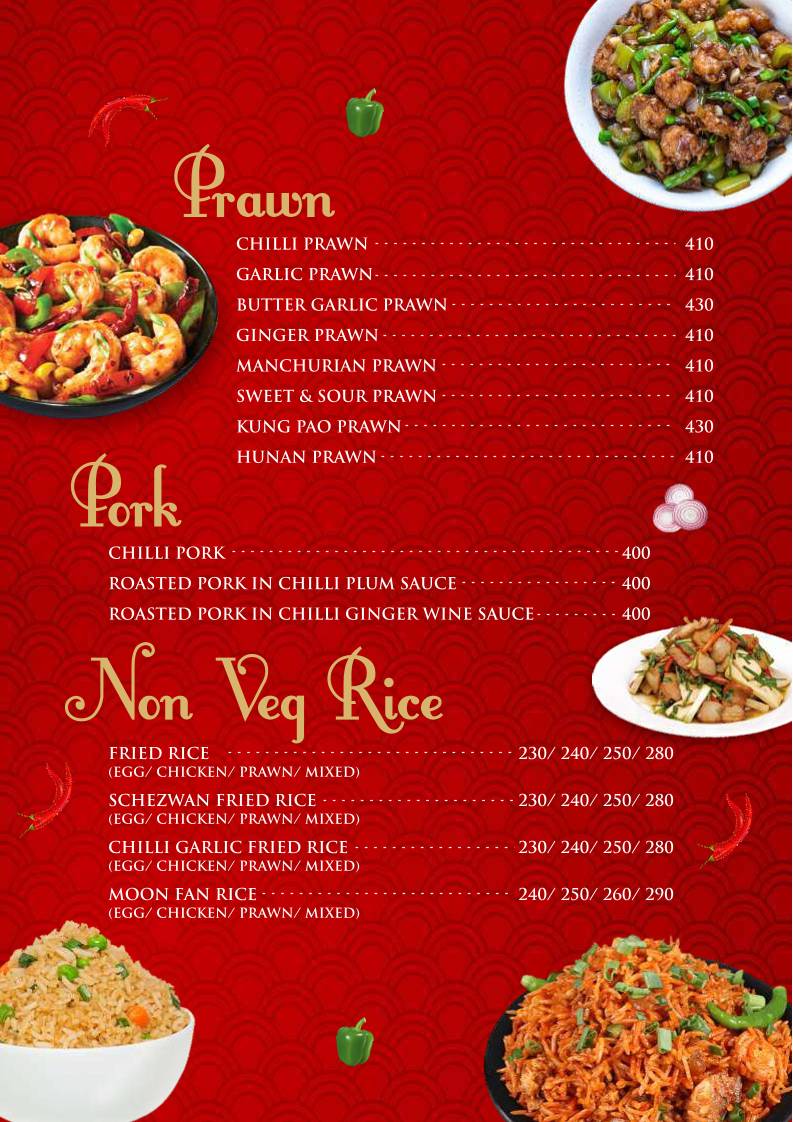 Noodle & Spice menu
