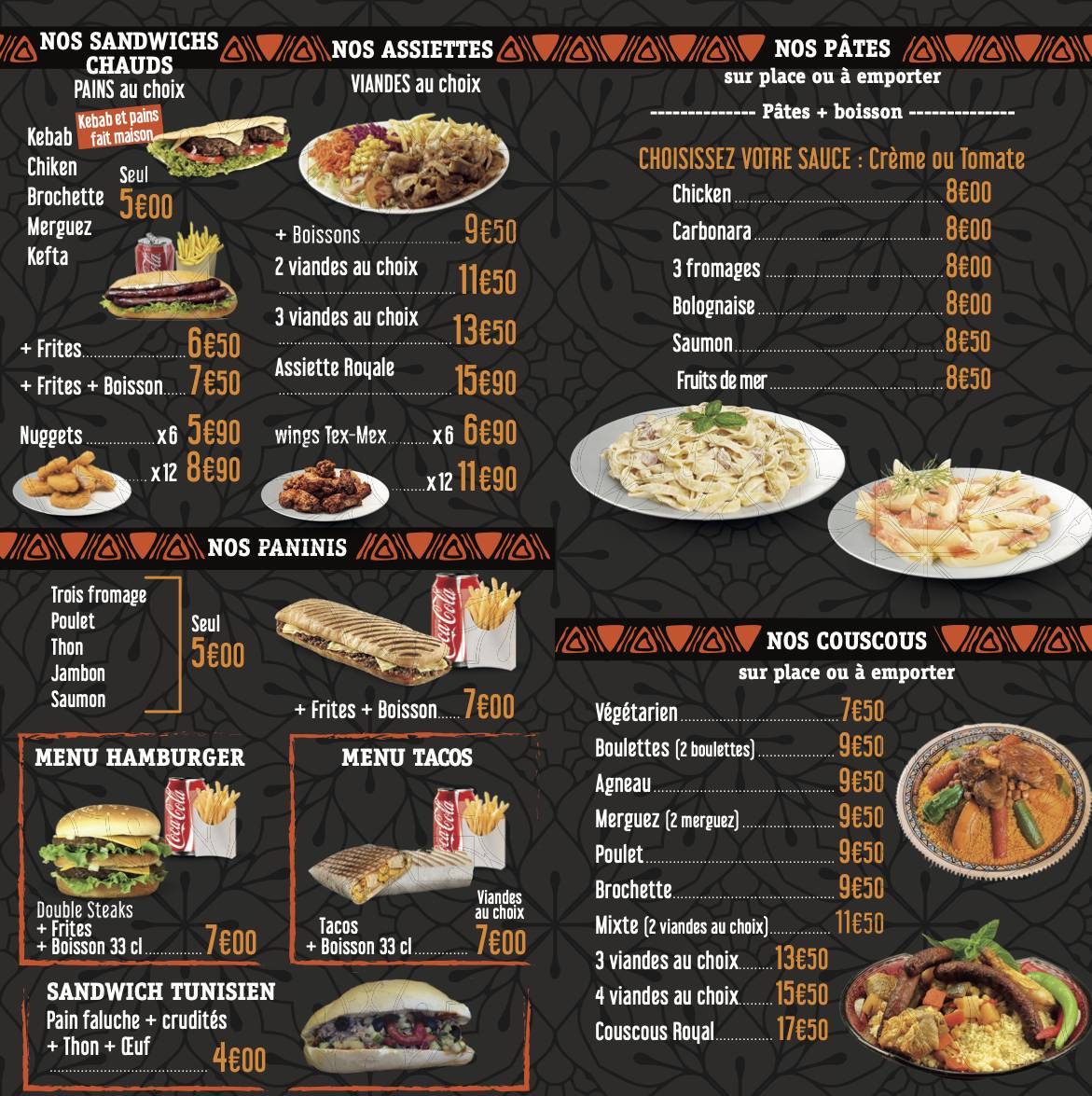 Menu de LUCA’S FOOD