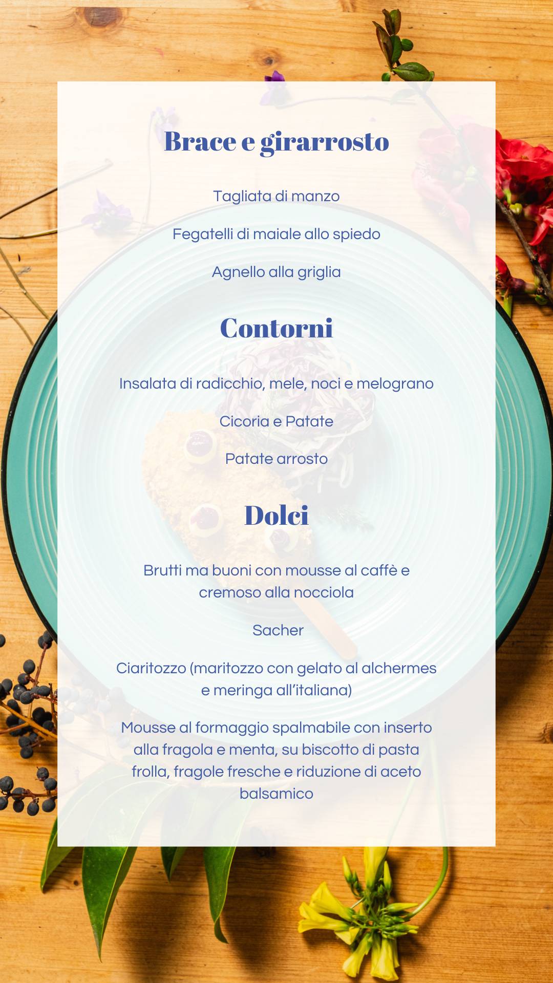 Menu di Numero Zero - Ristorante Inclusivo 