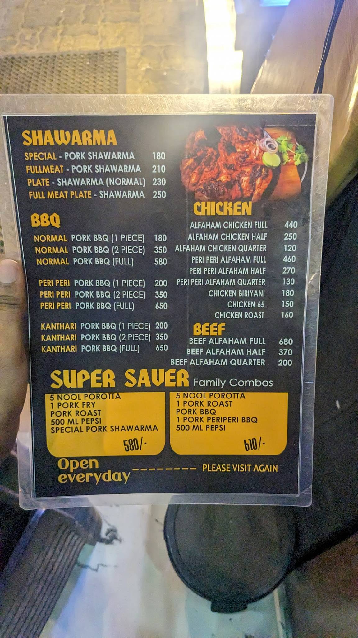 OCTOPUS PORK CAF menu