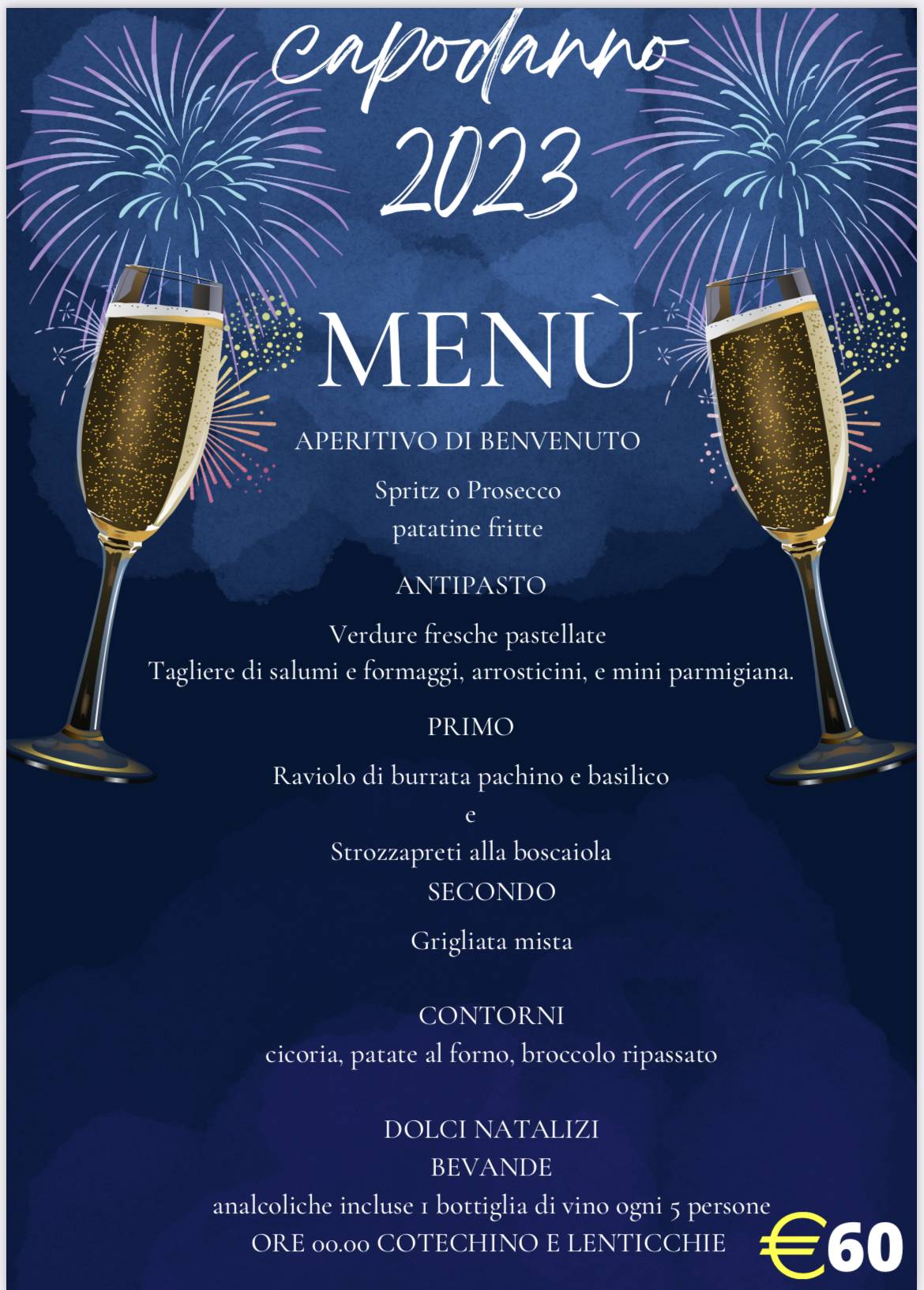 Menu at OFFSIDE restaurant, Rome