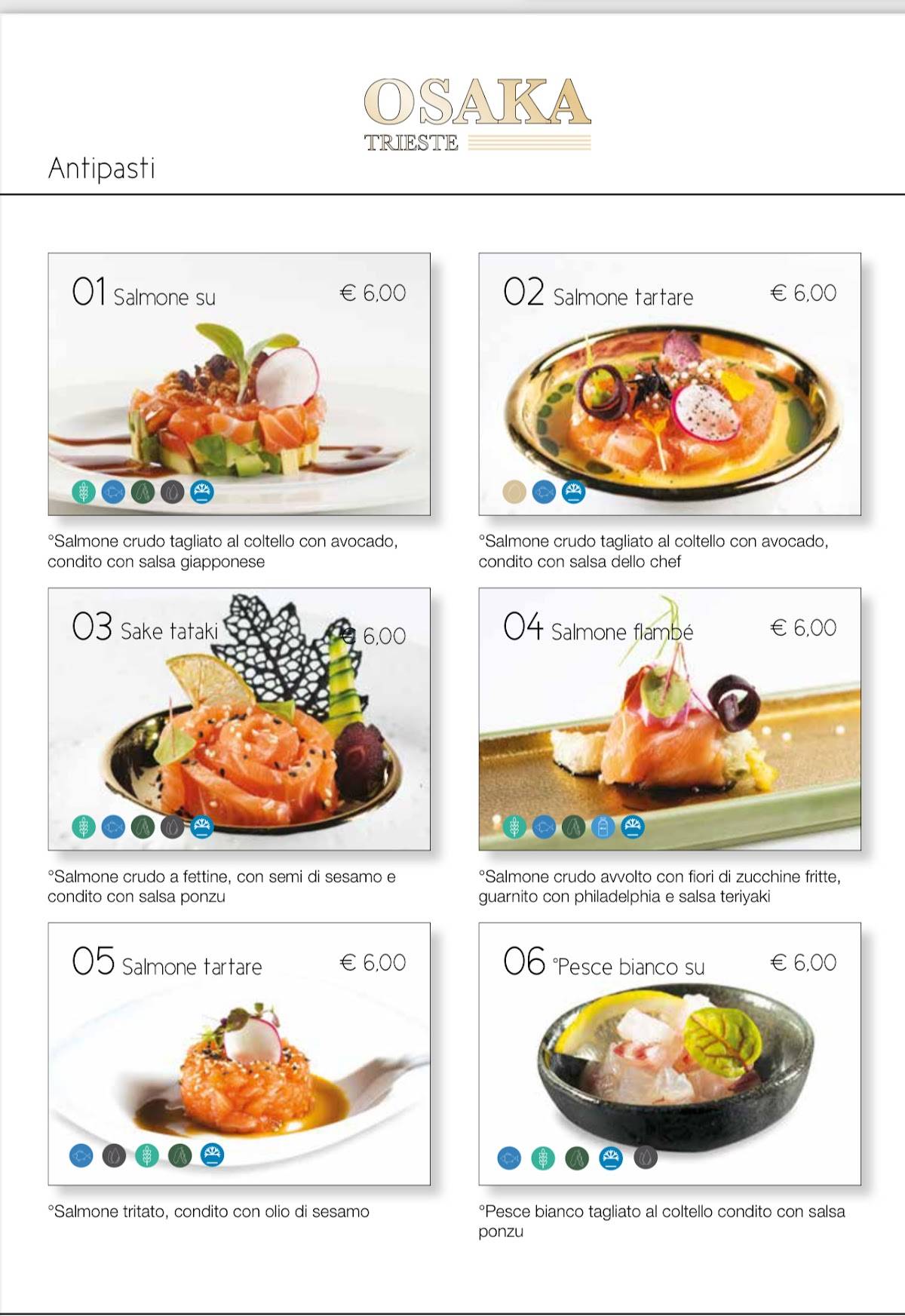 Menu di OSAKA 
