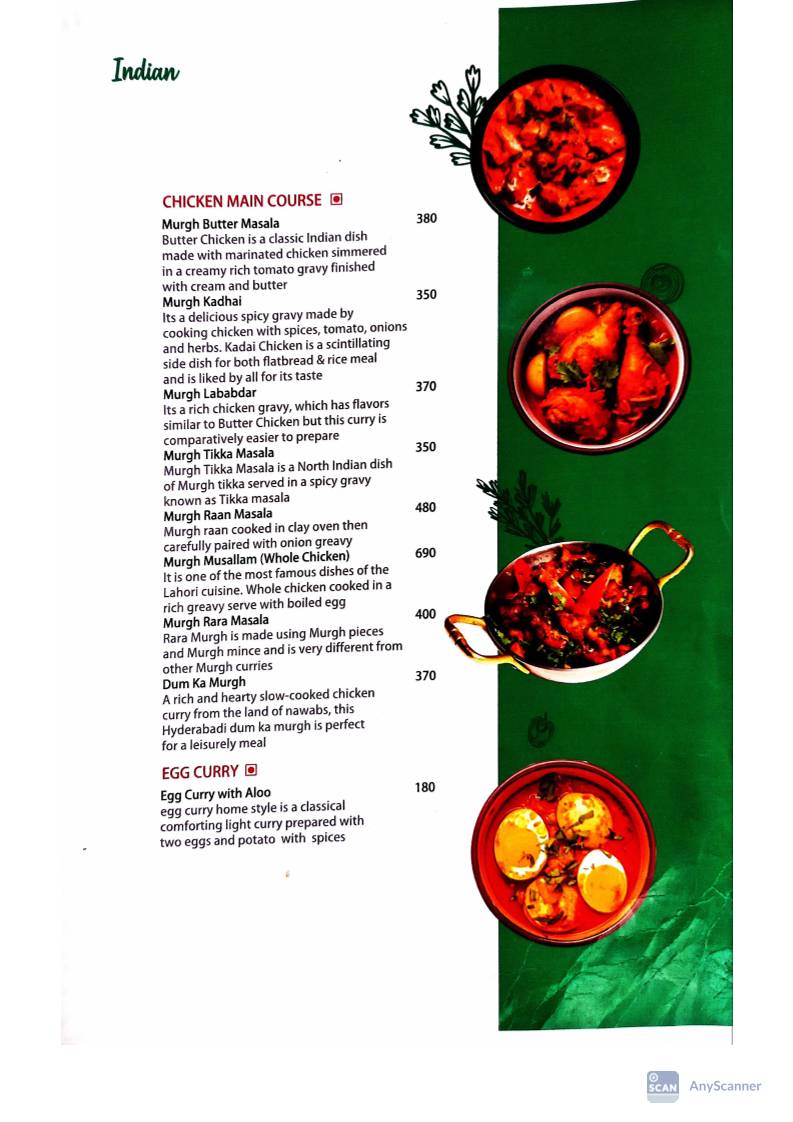 Oberai Bakers & Cafe menu