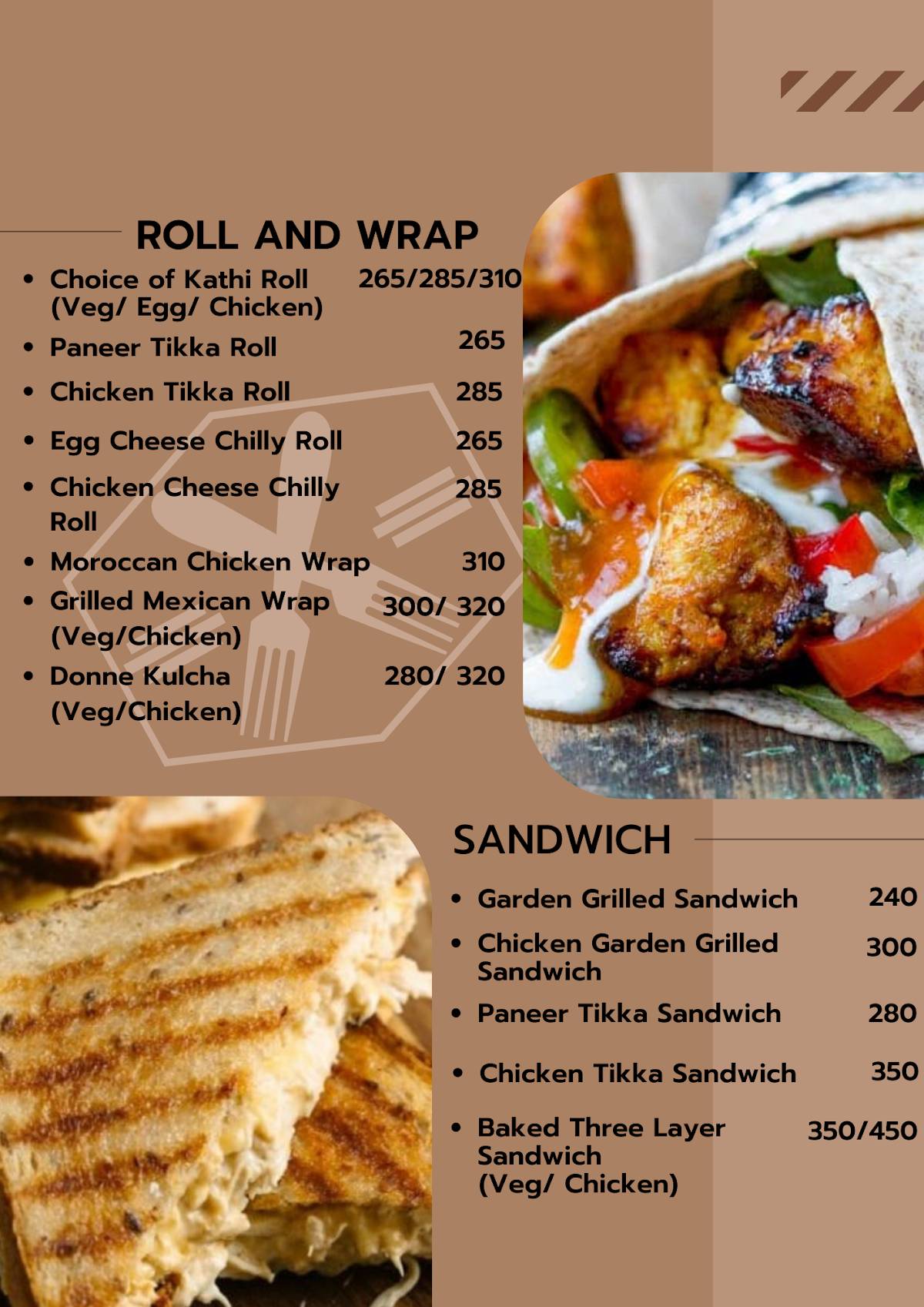 Ocean View Restaurant, Cafe and Party Hall- A Venture of J.P. Hospitality and Services menu