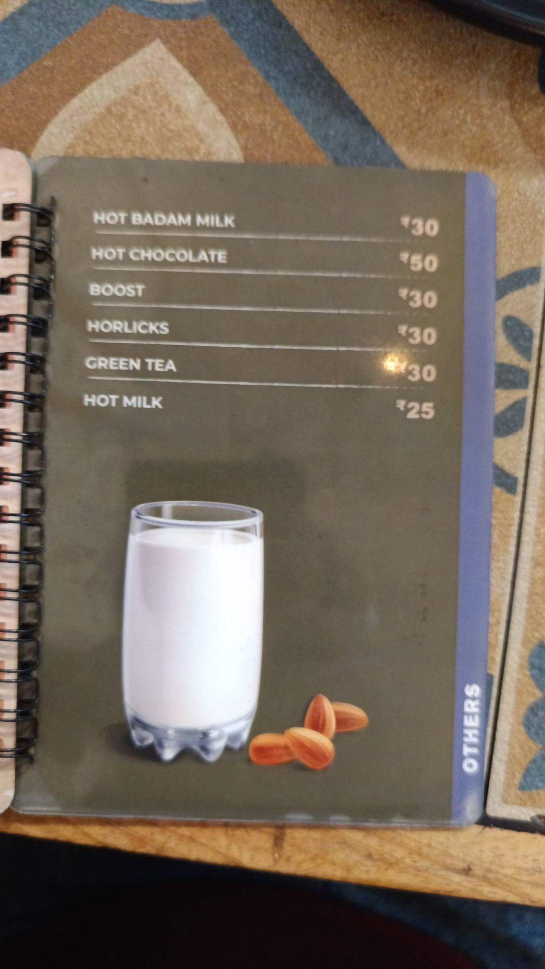 Ochaya menu