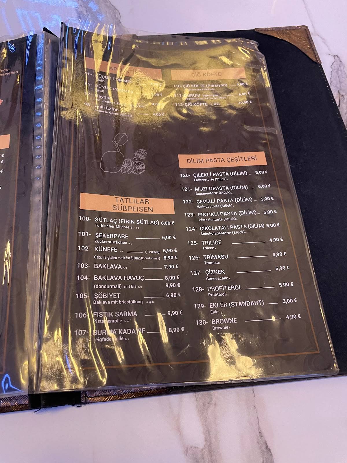 Speisekarte von Öz Urfa Deluxe restaurant, Dortmund