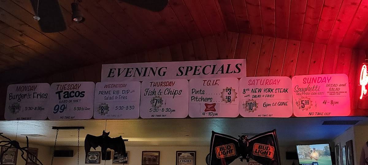 Menu at The Office Tavern pub & bar, Tumwater