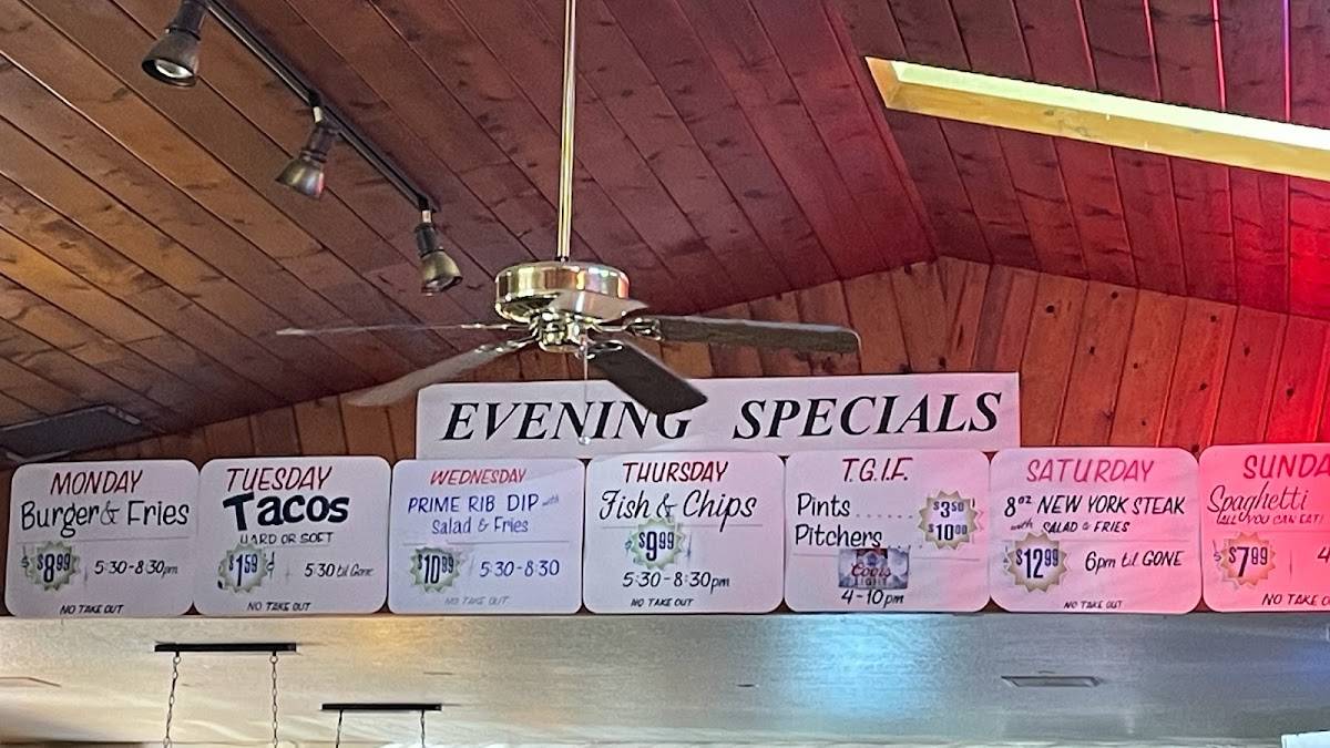 Menu at The Office Tavern pub & bar, Tumwater