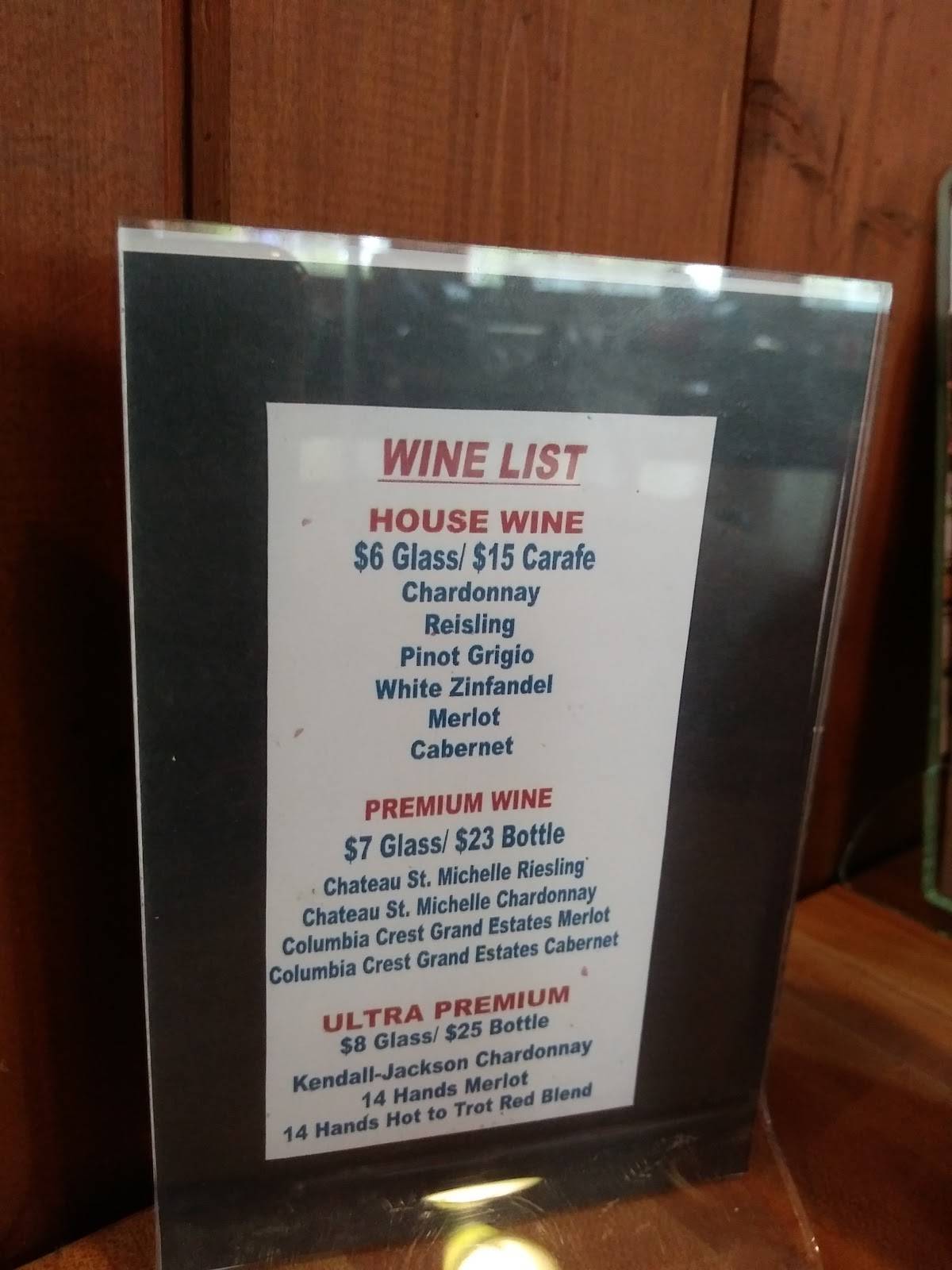 Menu at The Office Tavern pub & bar, Tumwater