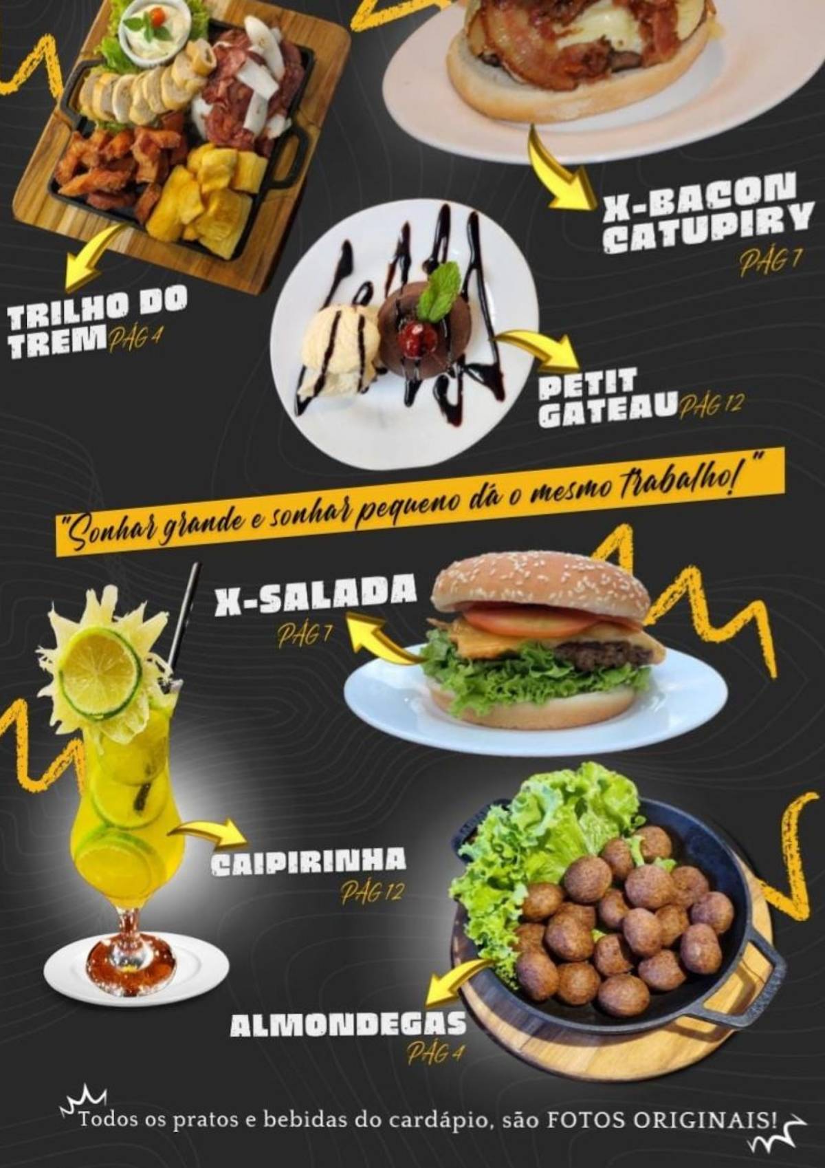 Restaurante bar Óiotrem cardápio