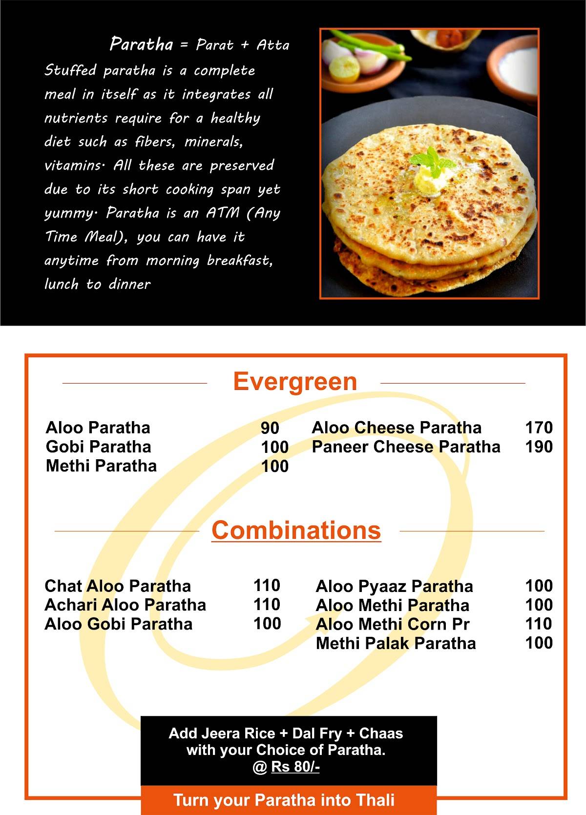 One Way Foods menu