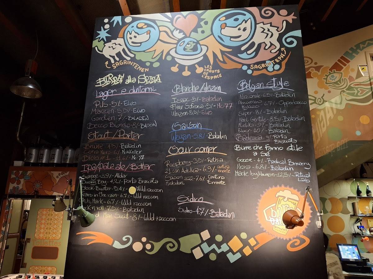 Menu di Open Baladin Torino 