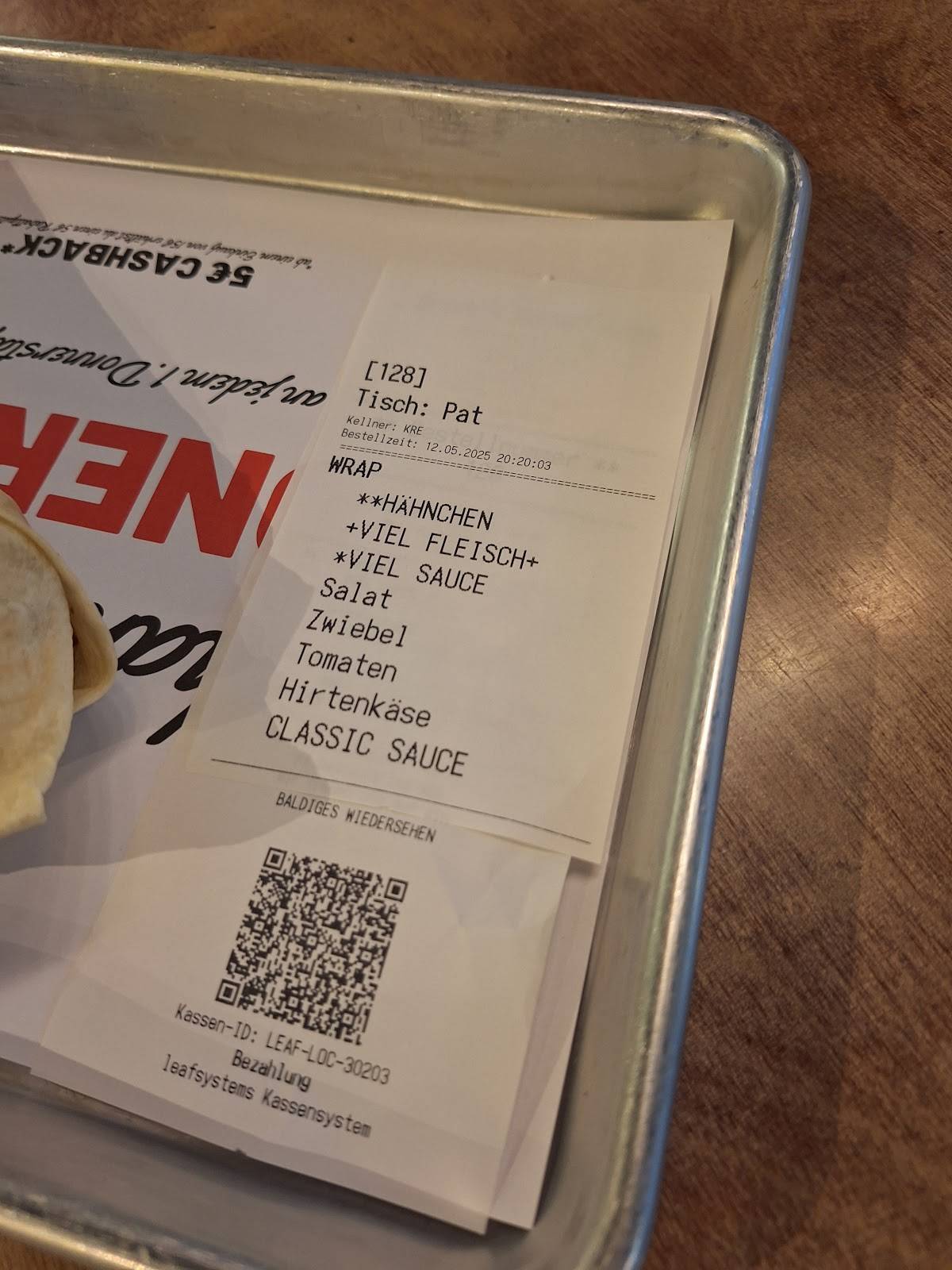 Menu de Orick's Street Food