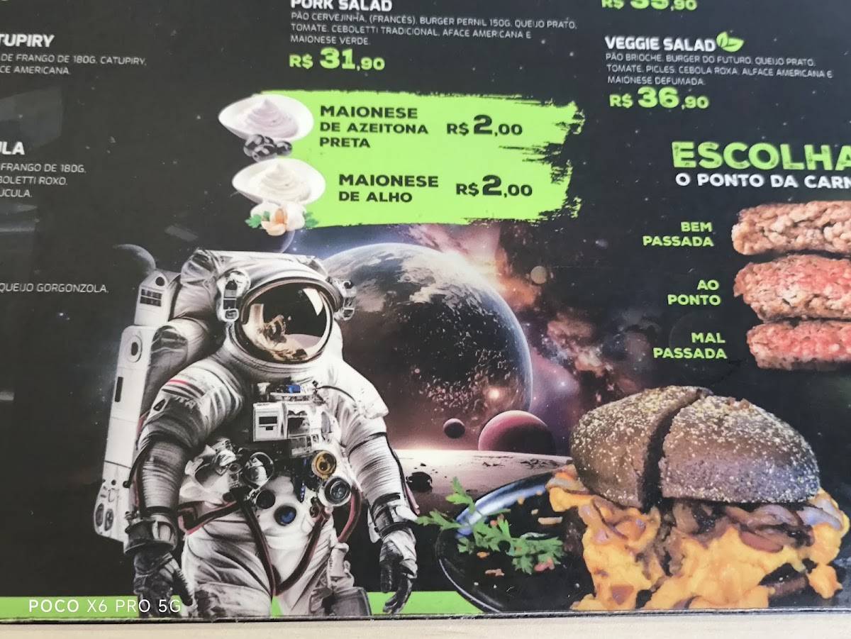Os Visitantes cardápio
