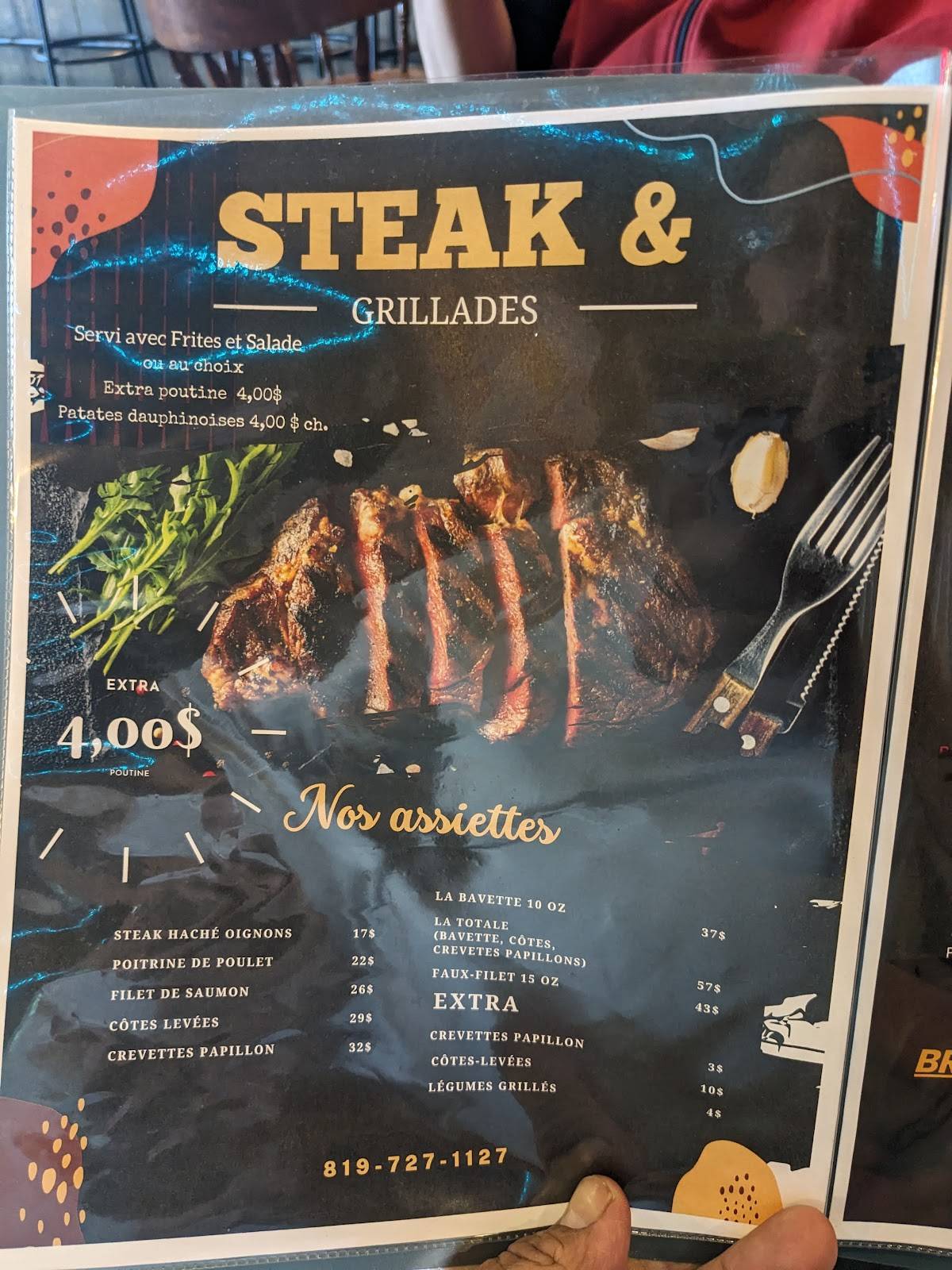 Menu de O'shack
