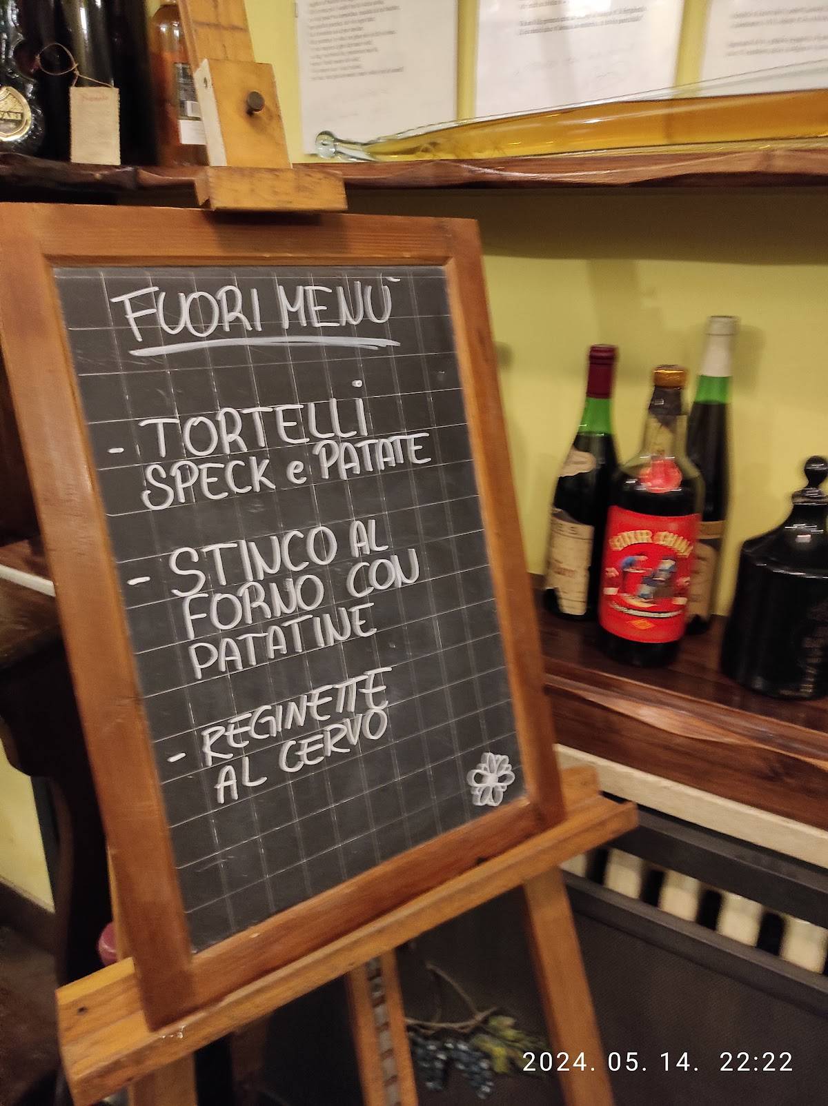 Menu di Osteria Gost E Lambrosc 