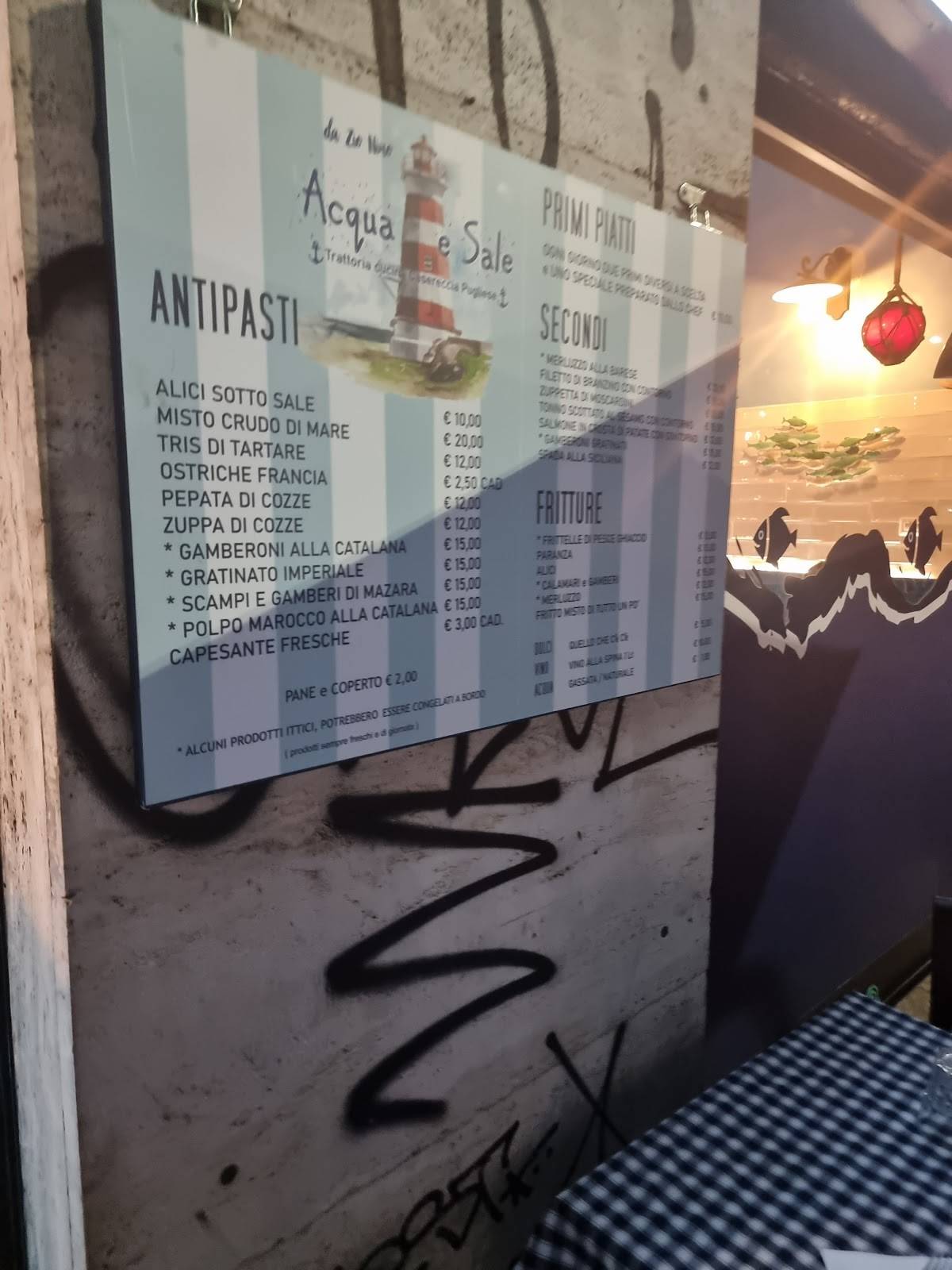 Menu da Osteria da Zio Nino, Scalo 10 ristorante, Milano, Via Eugenio ...