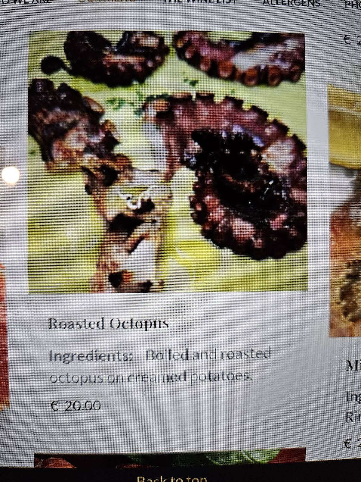 Menu di Ostetrattoria 