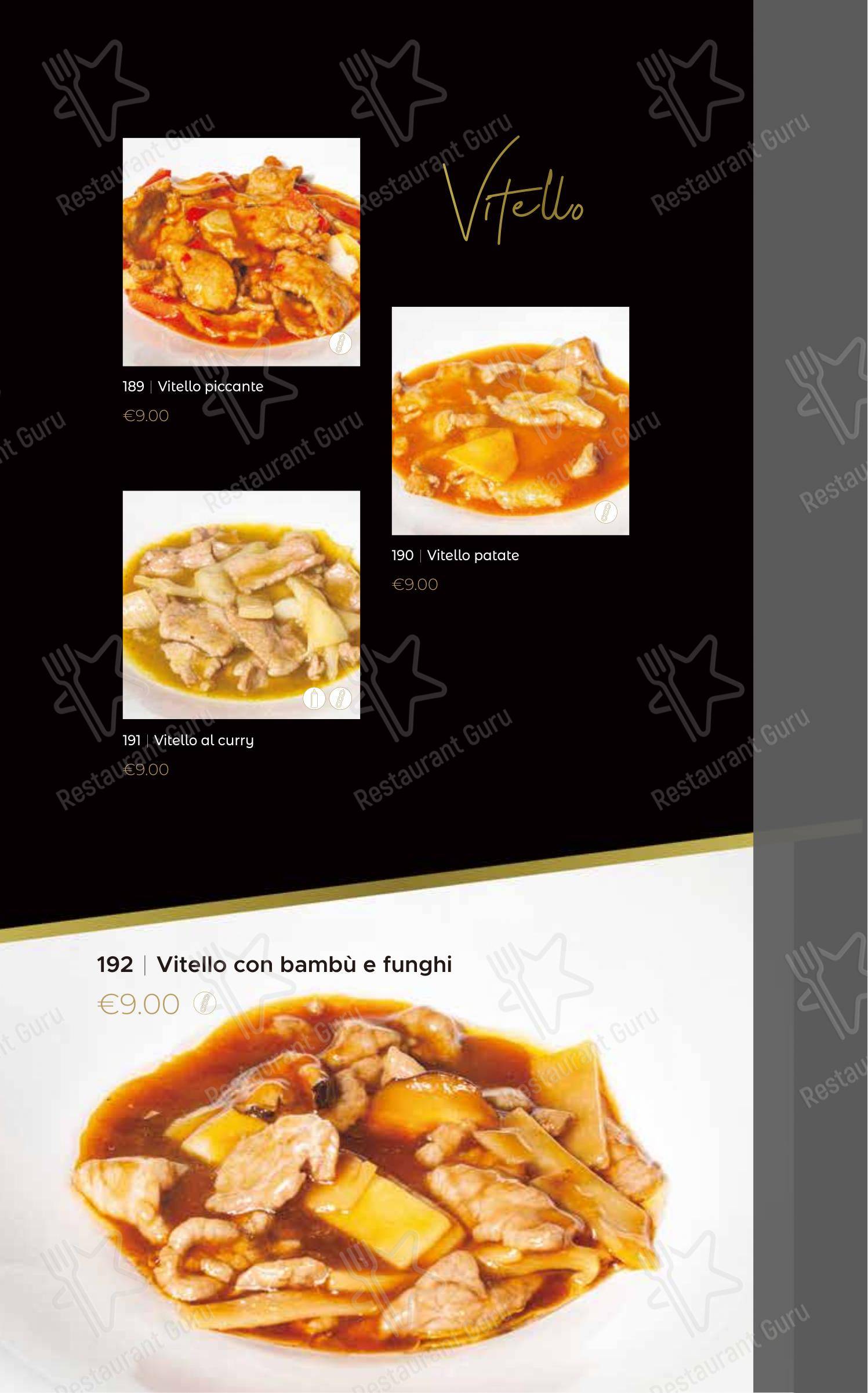 Menu bar per Oya Sushi Rovigo ristorante
