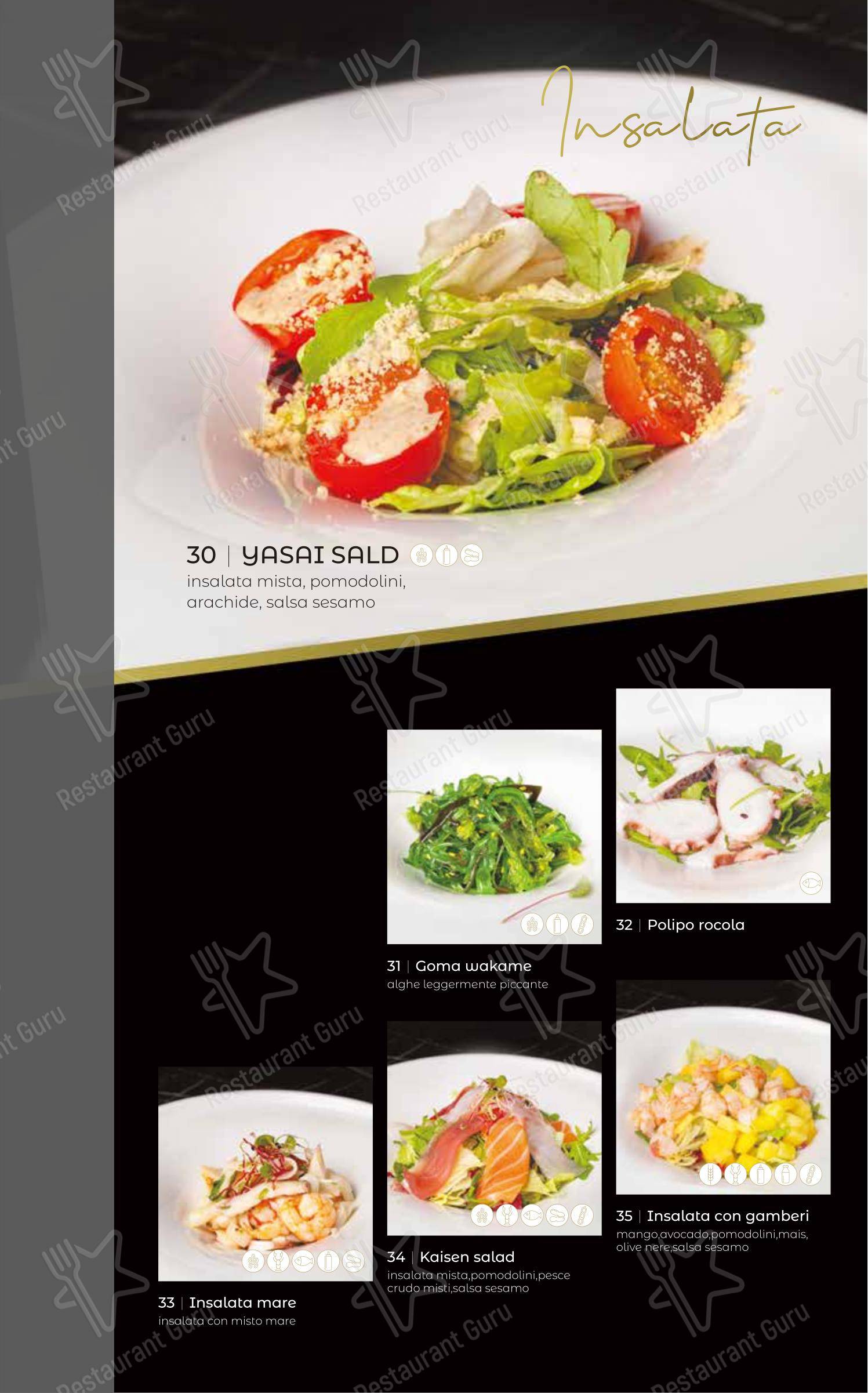 Menu per Oya Sushi Rovigo ristorante