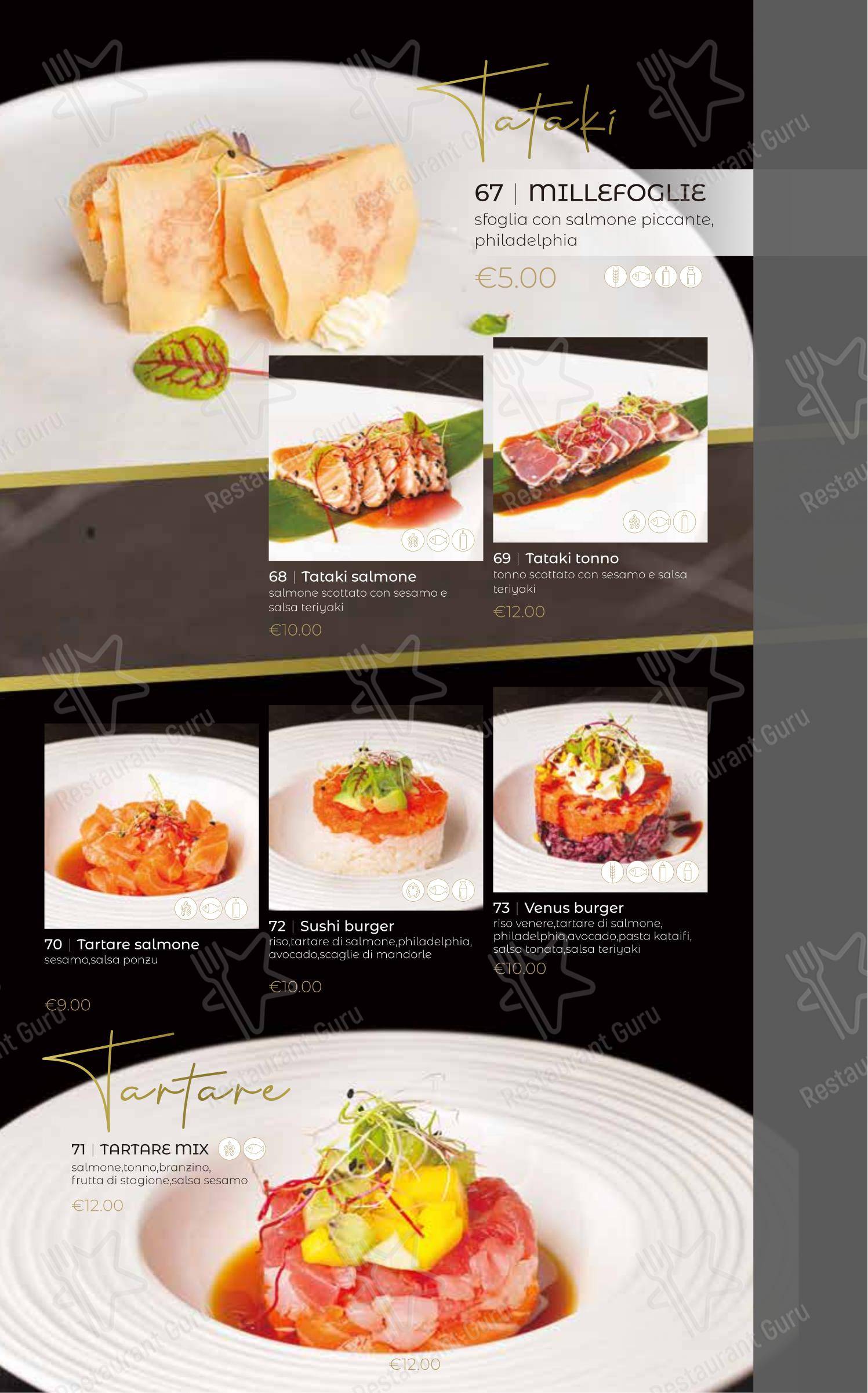 Oya Sushi Rovigo in Rovigo - Menu bar