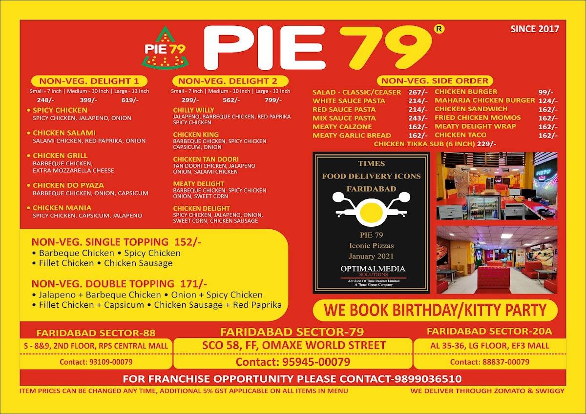 PIE 79 menu