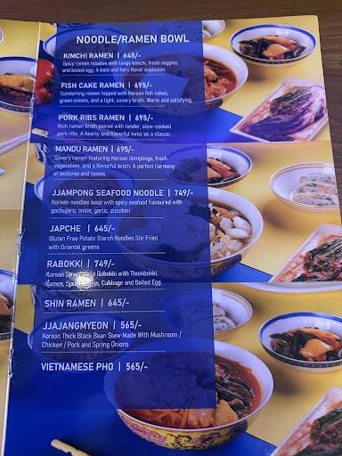 POP SEOUL menu