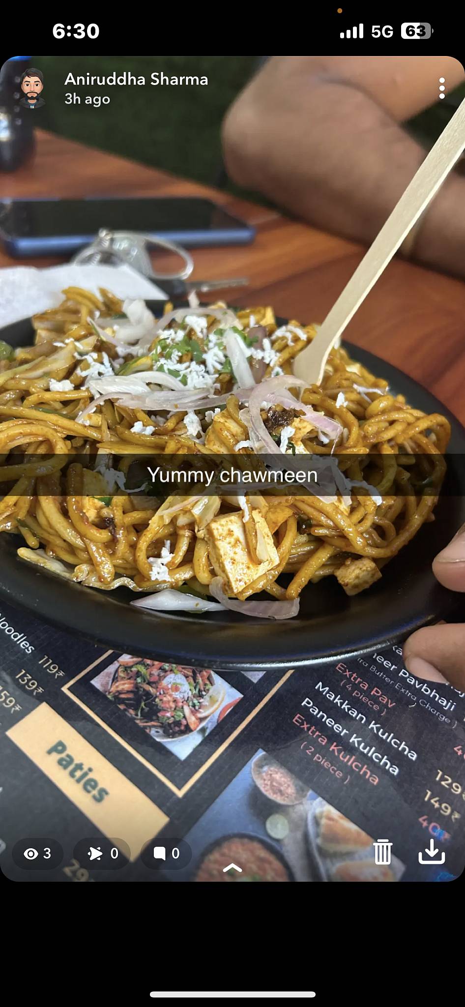 Paapi पेट् Restaurant ( restaurant in Sirsaganj ) menu