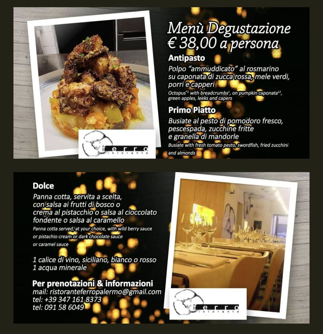 Menu di Ristorante Ferro