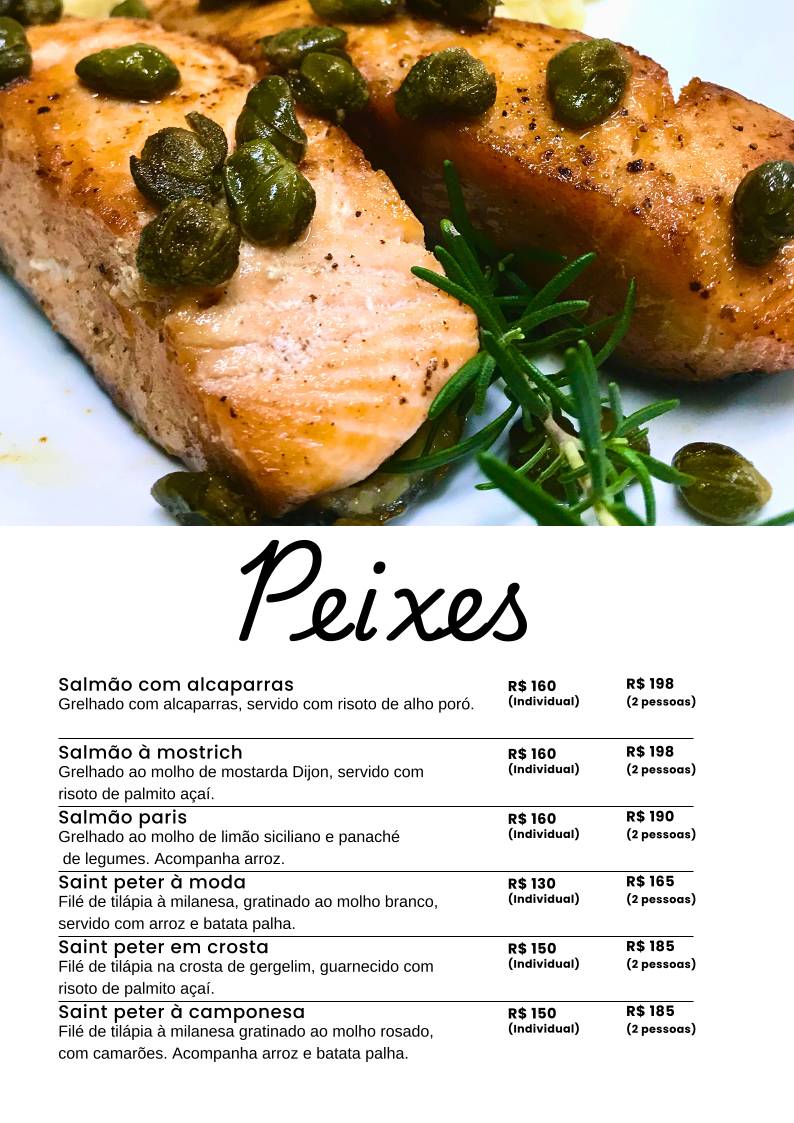 Palmarys Pizzaria e Restaurante cardápio