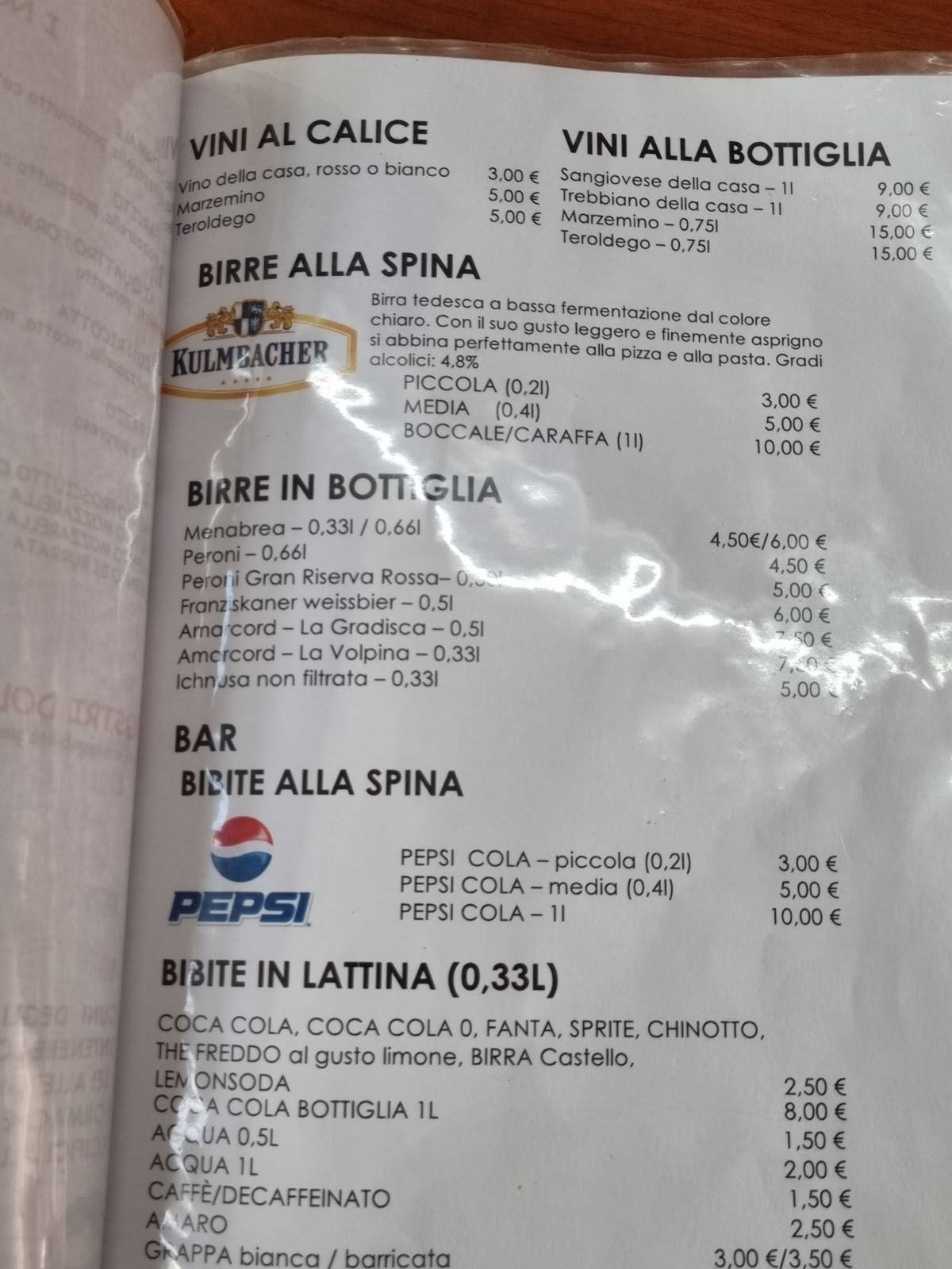 Menu di Pam Pam 