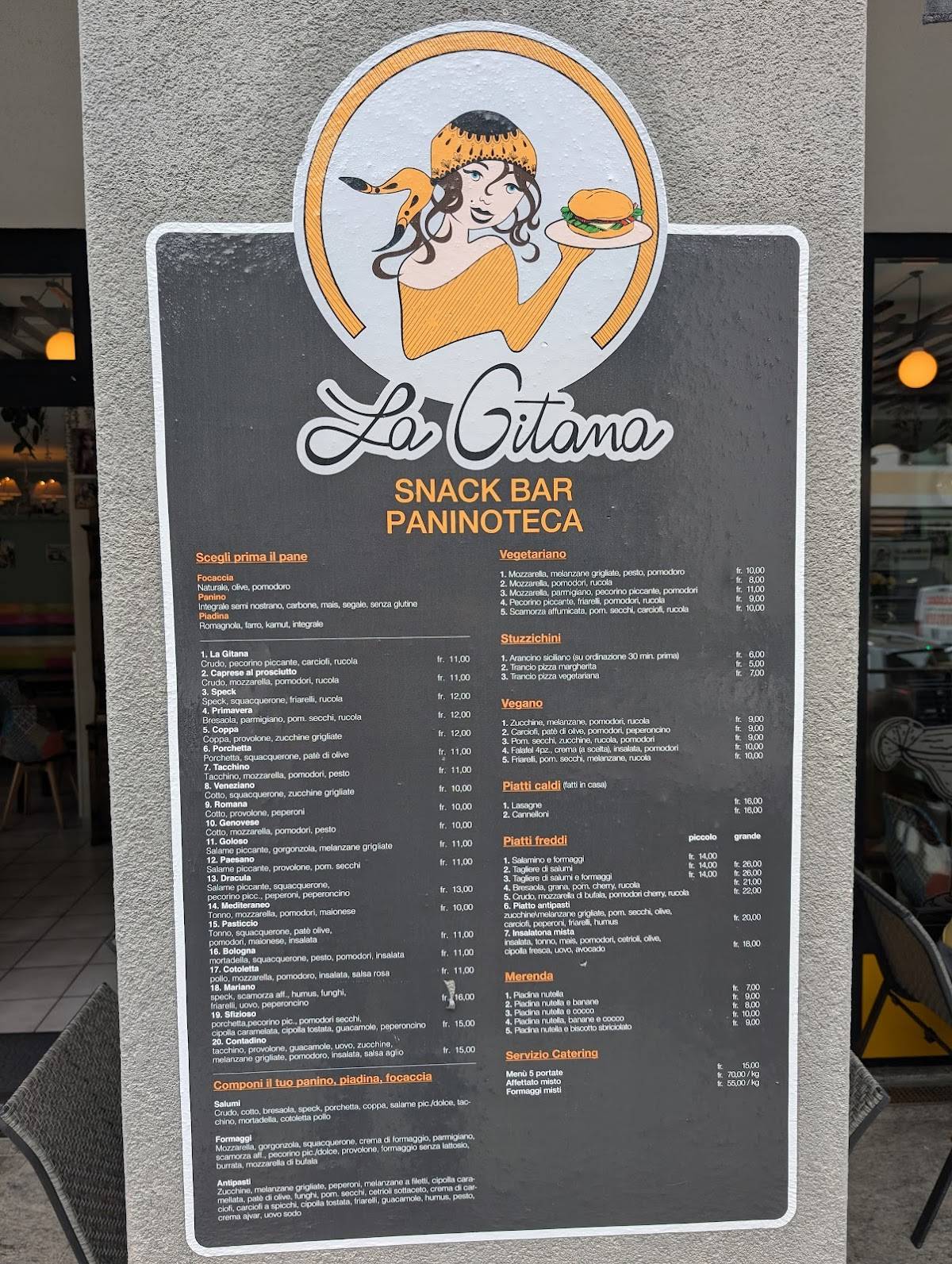 Menu di Paninoteca La Gitana 