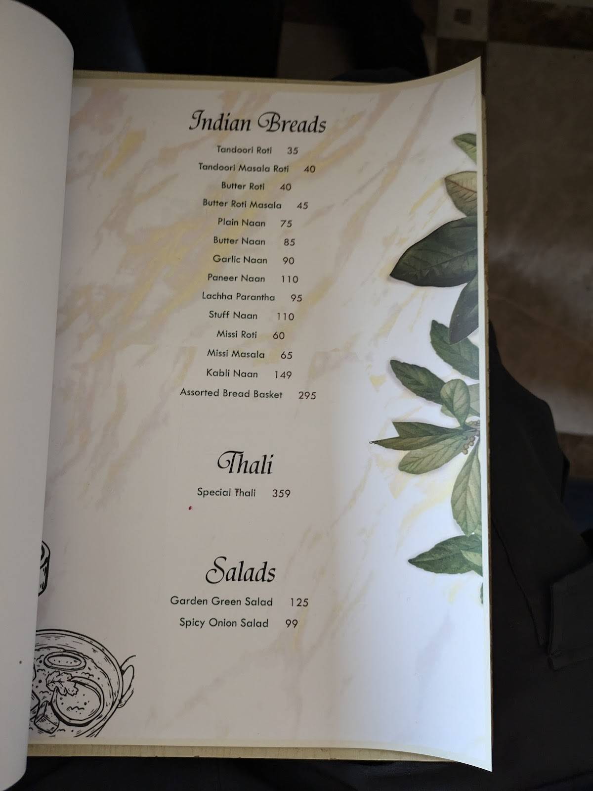 Pankhuri Restaurant - Pure Veg restaurant in Agra menu