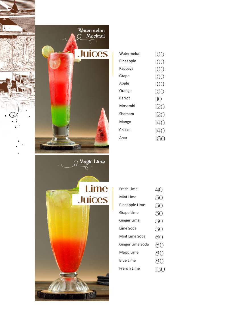 Pappaji Restaurant menu